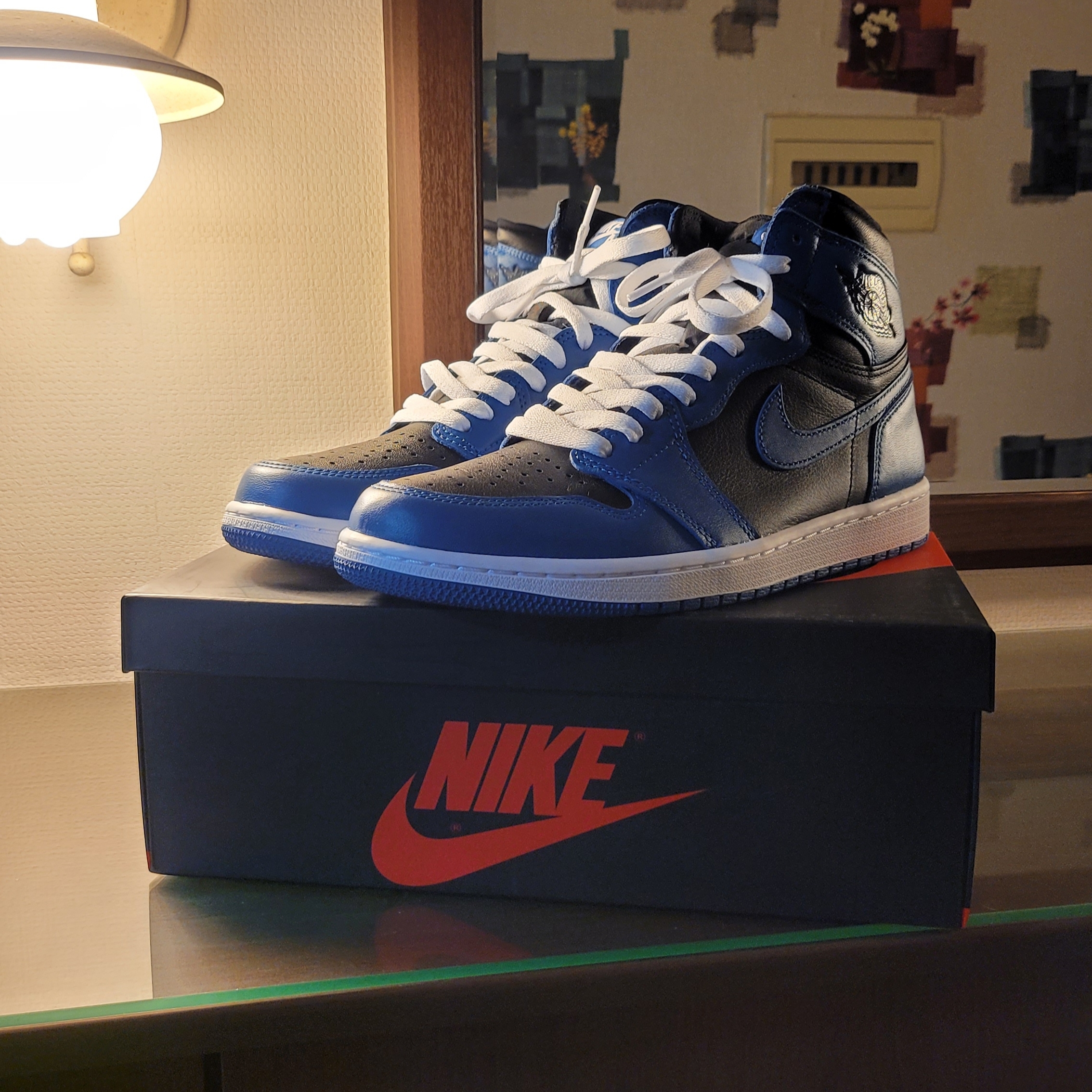 Jordan 1 Retro High OG Dark Marina Blue 착용 스타일