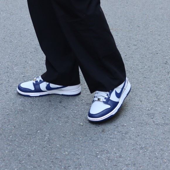Nike x NBA Dunk Low Retro EMB Nets 착용 스타일 - 2