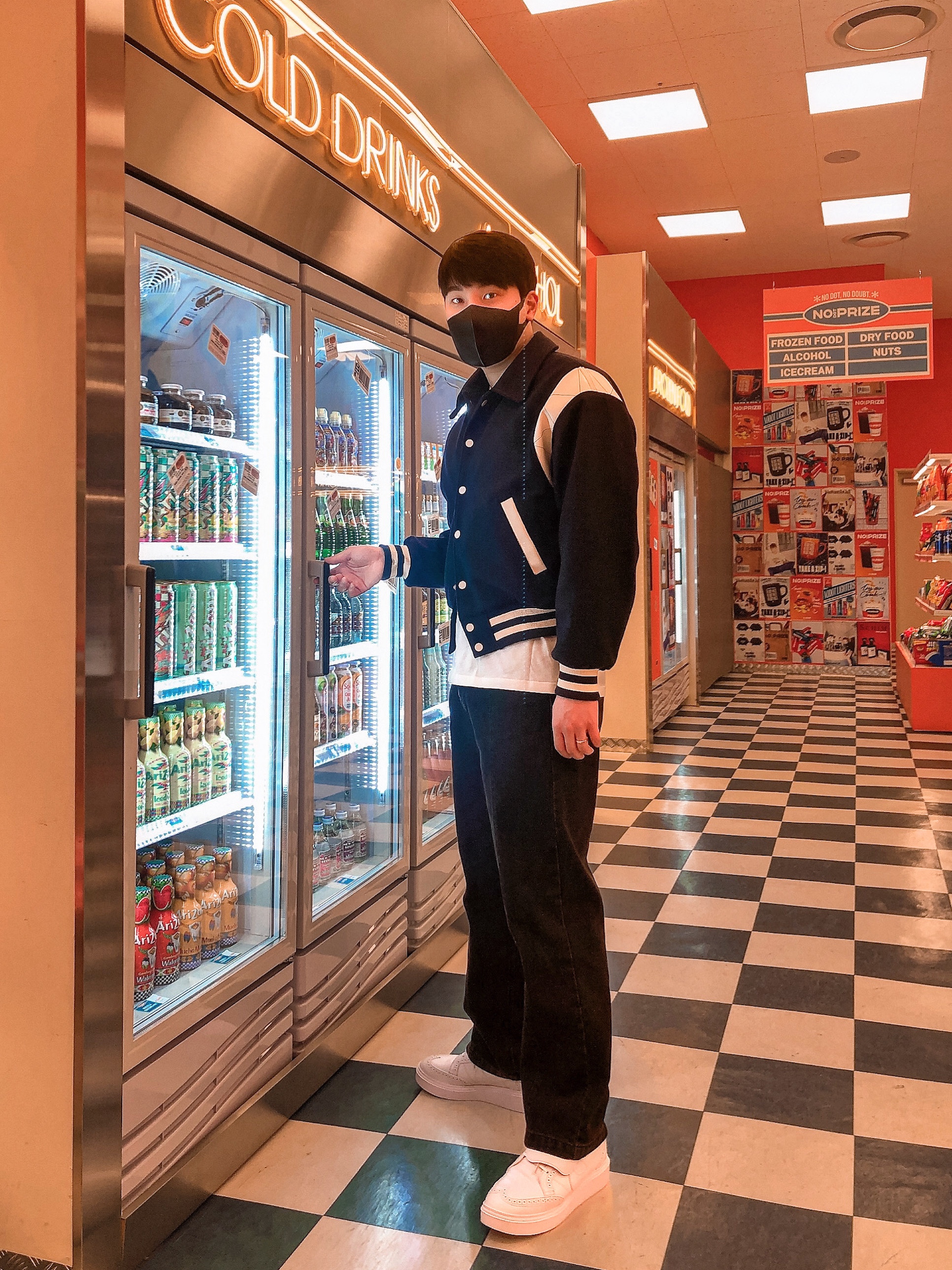 Nike x Peaceminusone Kwondo1 White 착용 스타일
