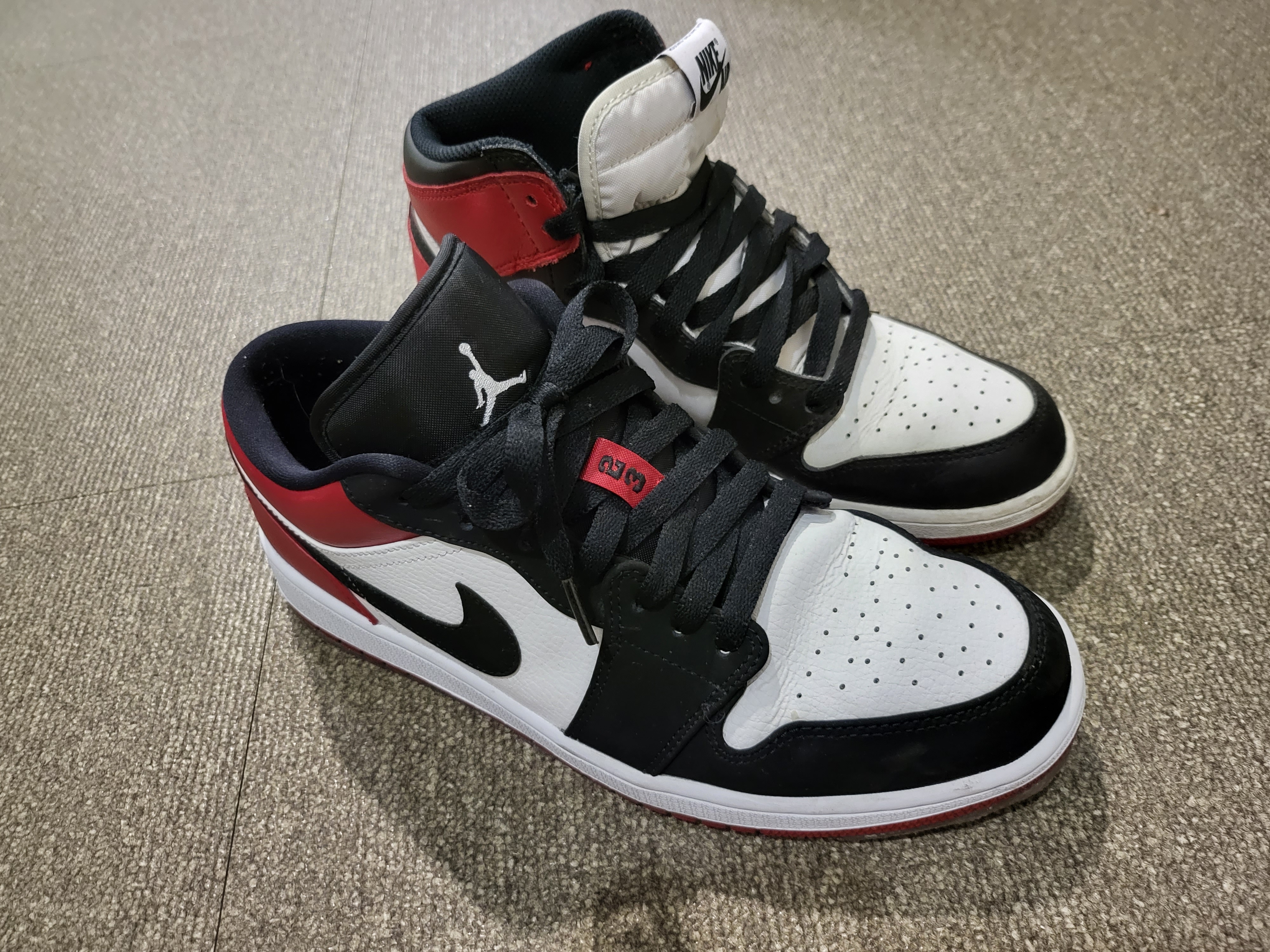 Jordan 1 Low Black Toe, Jordan 1 Retro High OG Black Toe 2016 착용 스타일 - 3