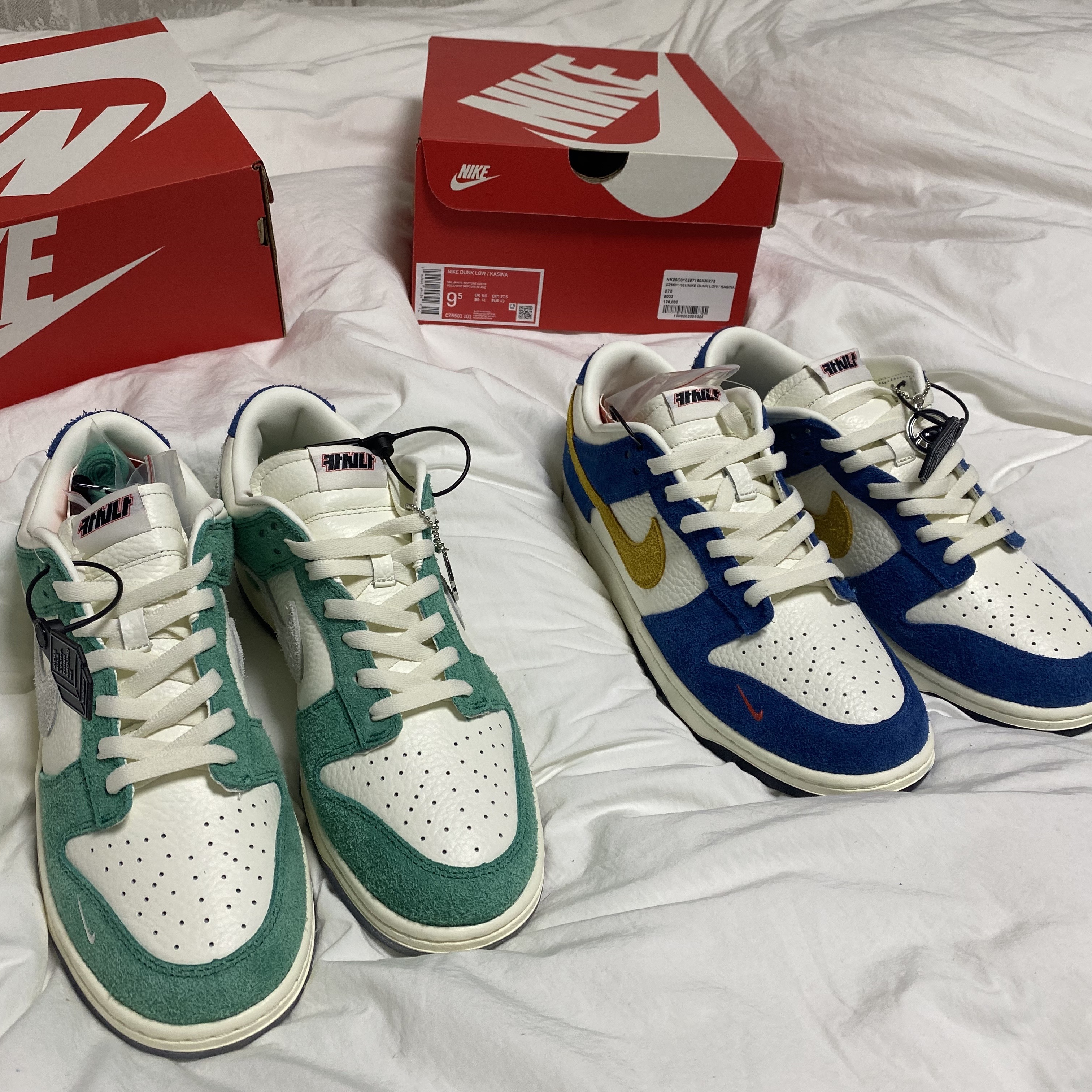 Nike x Kasina Dunk Low 80's Bus, Nike x Kasina Dunk Low Road Sign - Kasina Exclusive 착용 스타일