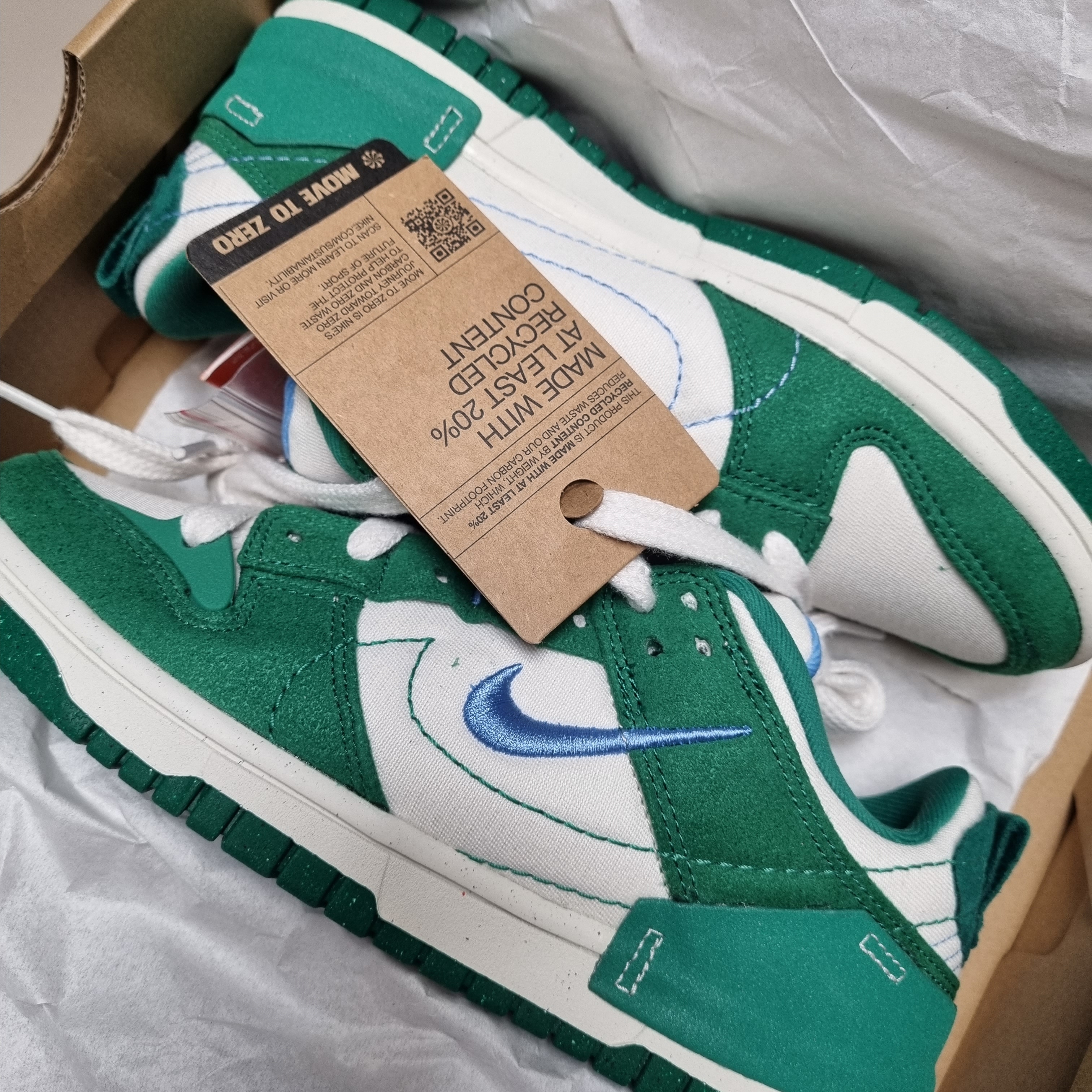 (W) Nike Dunk Low Disrupt 2 Phantom University Blue 착용 스타일