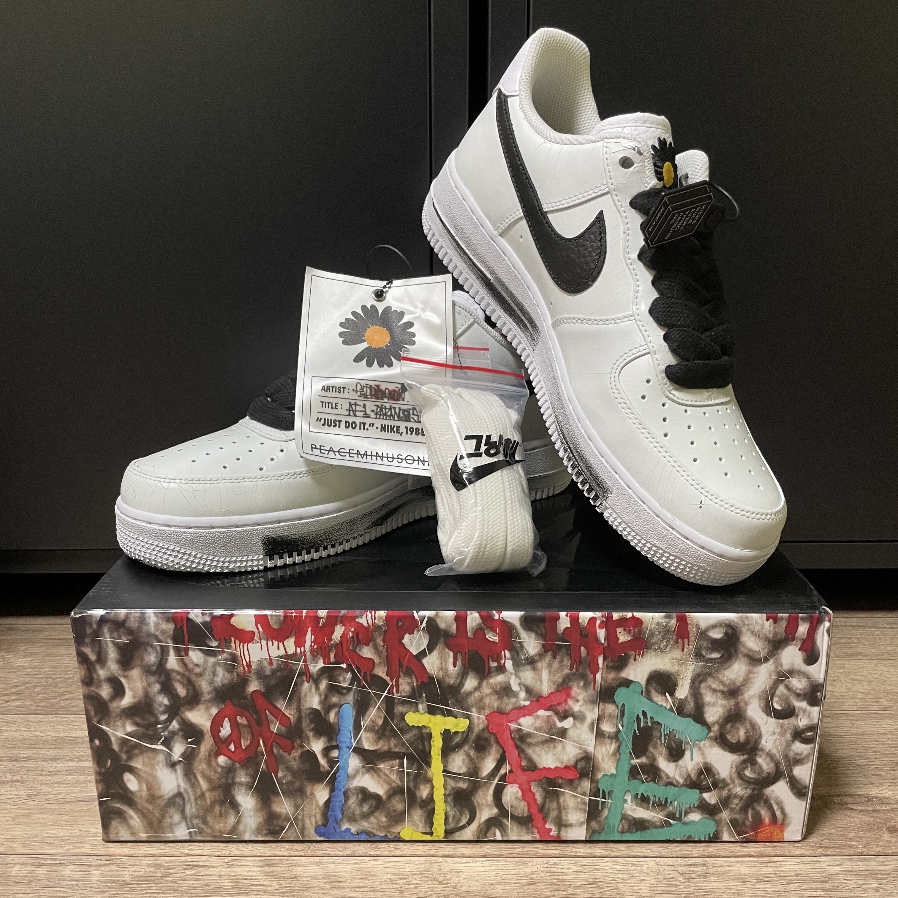 Nike x Peaceminusone Air Force 1 Low Para-Noise 2.0 착용 스타일 - 1