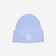 Acne Studios Large Face Logo Beanie Cornflower Blue Melange