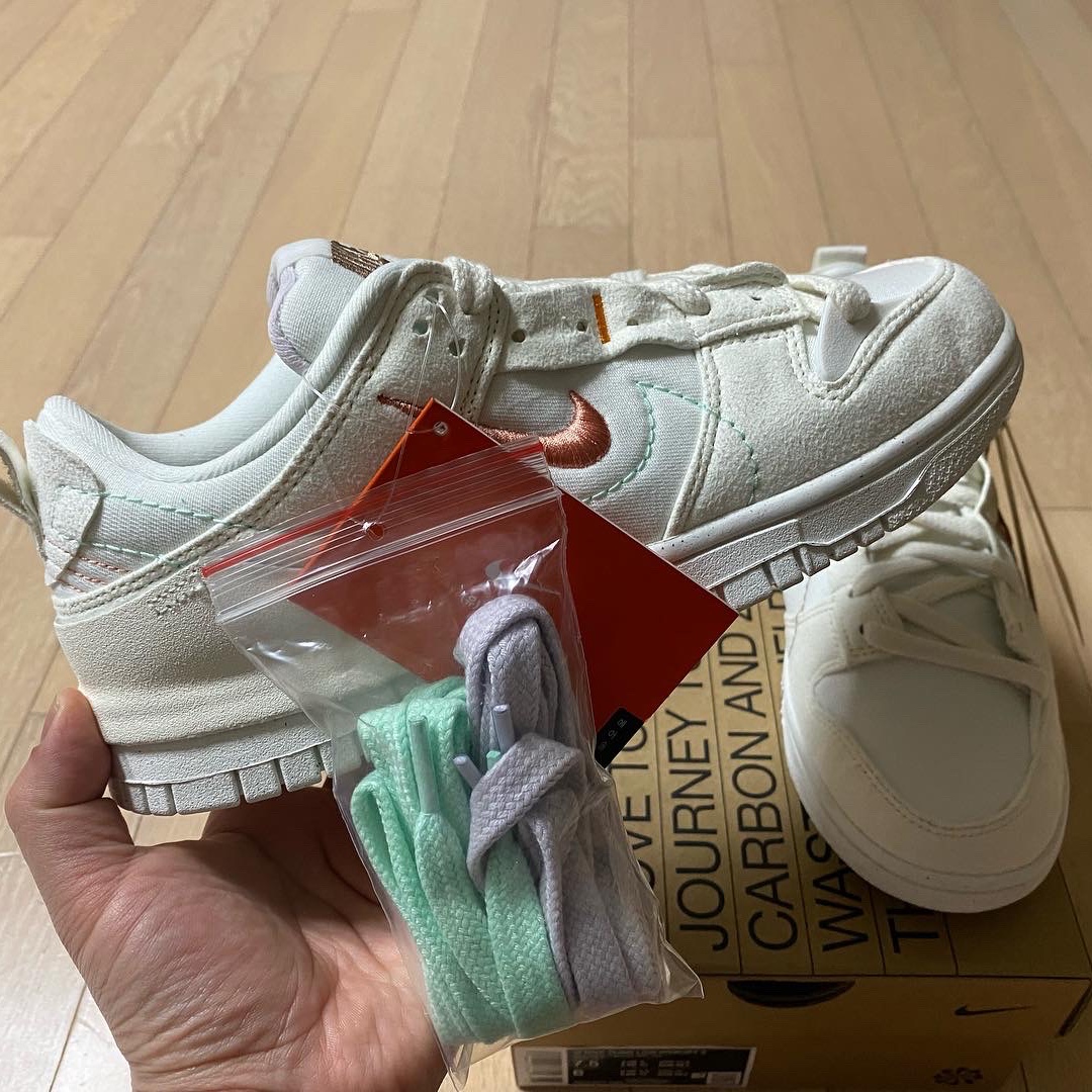(W) Nike Dunk Low Disrupt 2 Pale Ivory Sail 착용 스타일 - 5