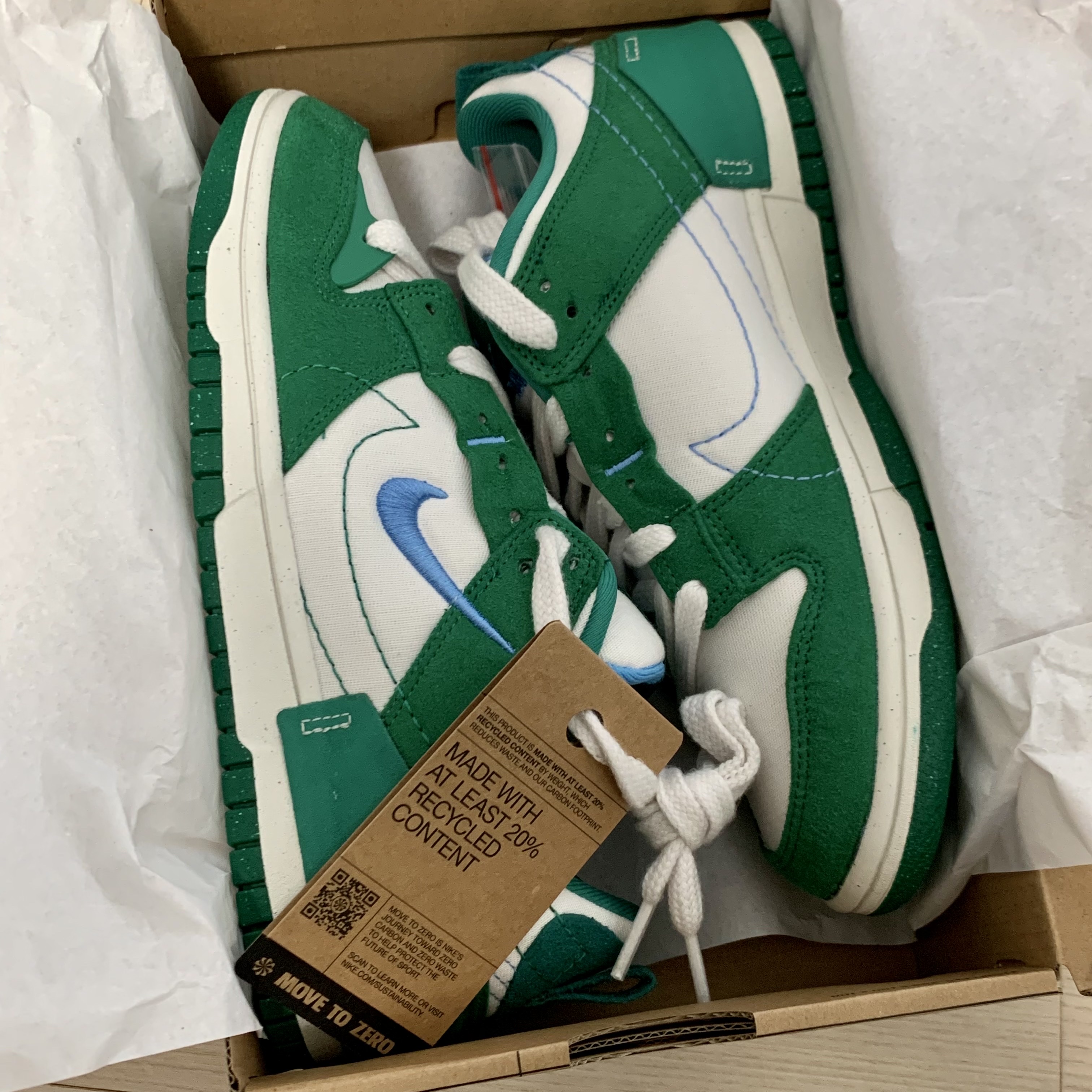 (W) Nike Dunk Low Disrupt 2 Phantom University Blue 착용 스타일