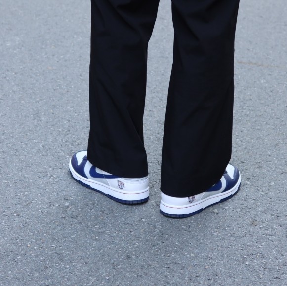 Nike x NBA Dunk Low Retro EMB Nets 착용 스타일 - 4
