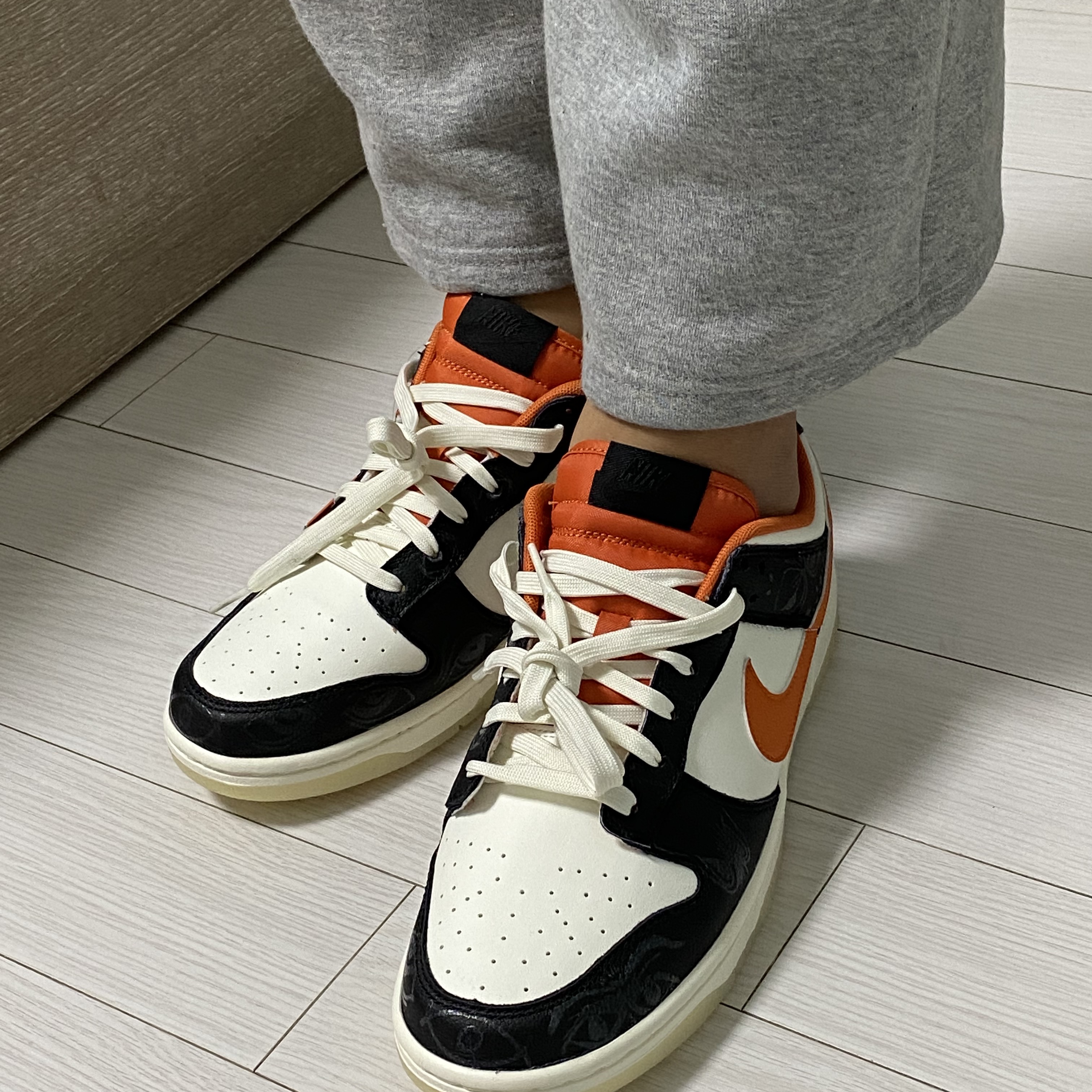 Nike Dunk Low Retro PRM Halloween 착용 스타일 - 1