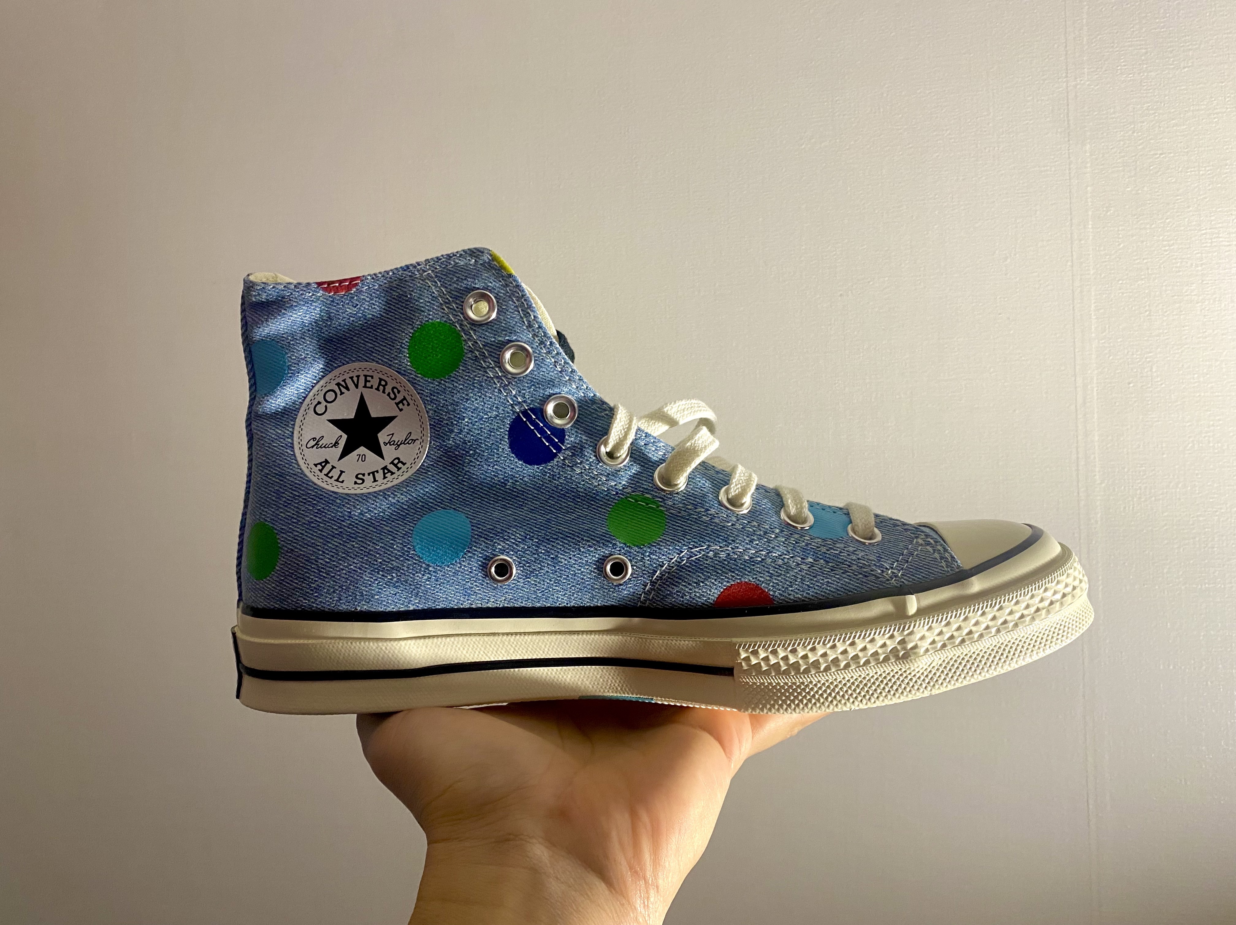 Converse x Golf le Fleur Chuck 70 Hi Polka 착용 스타일 - 1