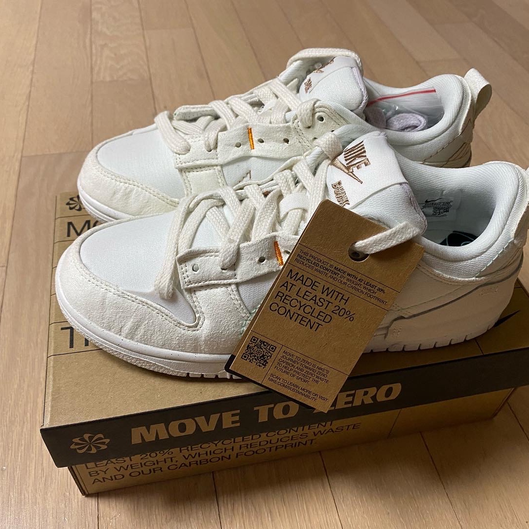 (W) Nike Dunk Low Disrupt 2 Pale Ivory Sail 착용 스타일 - 3