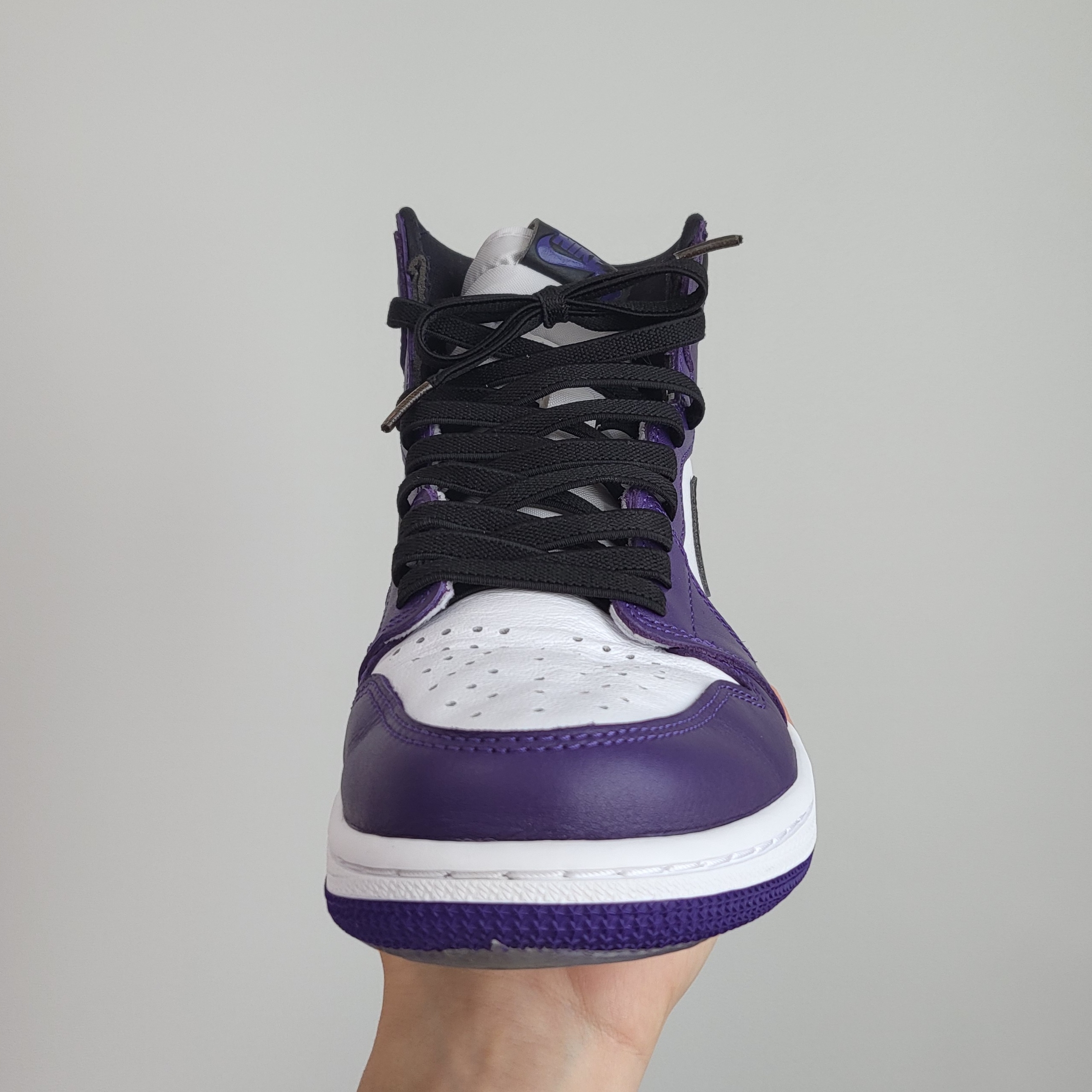 Jordan 1 Retro High OG Court Purple 2020, (GS) Jordan 1 Retro High OG Court Purple 2020 착용 스타일 - 2