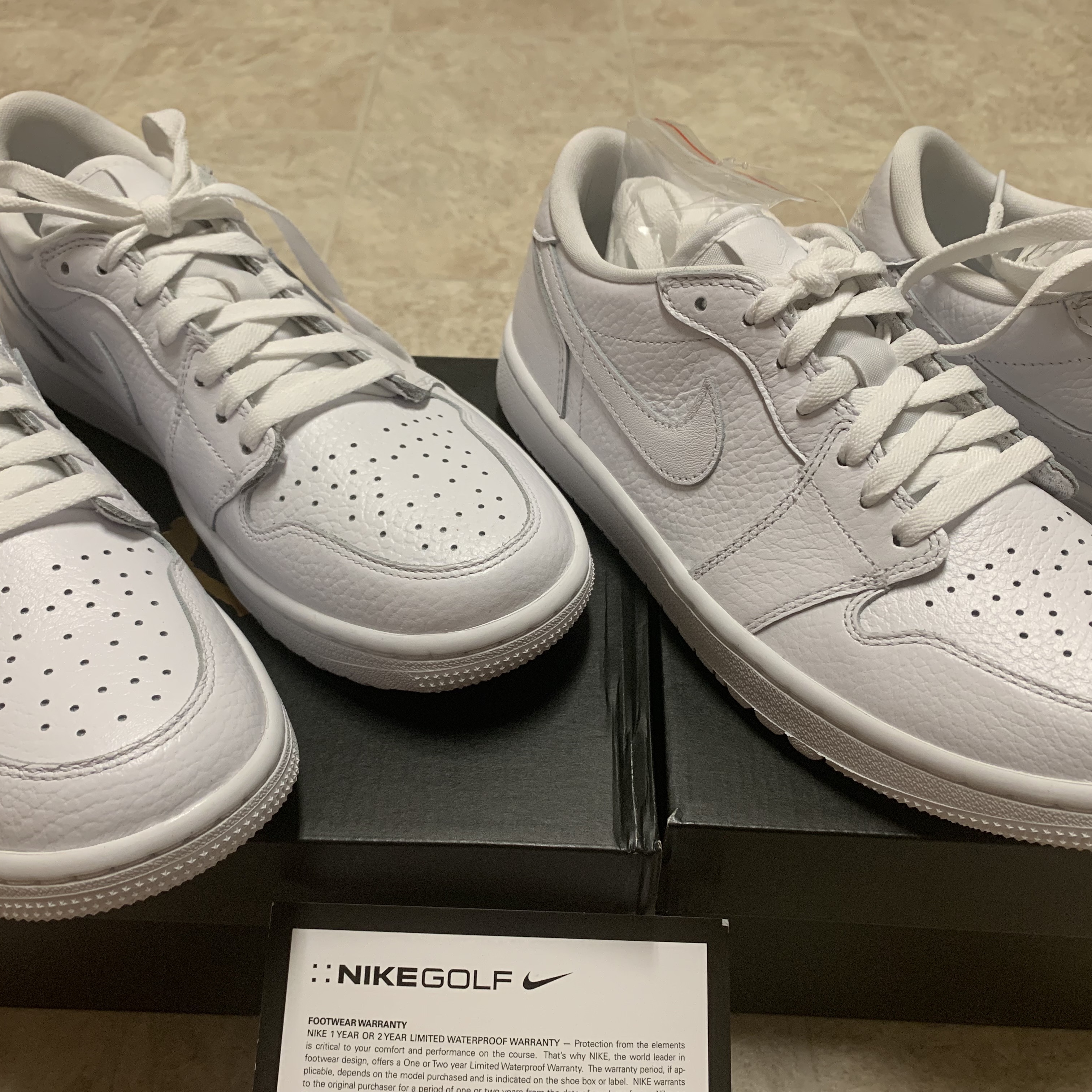 Jordan 1 Low Golf Triple White 착용 스타일