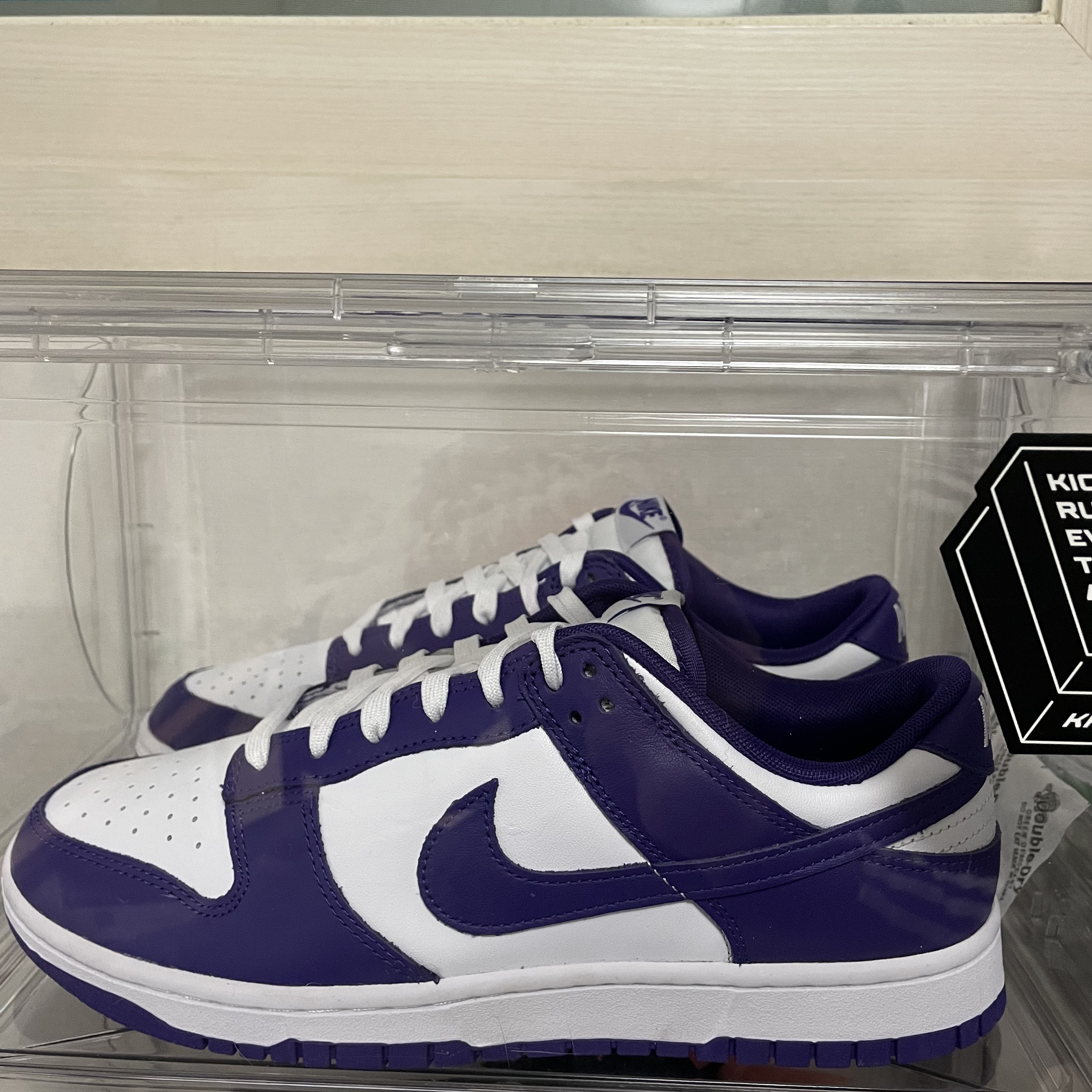 Nike Dunk Low Retro Championship Court Purple 착용 스타일 - 1