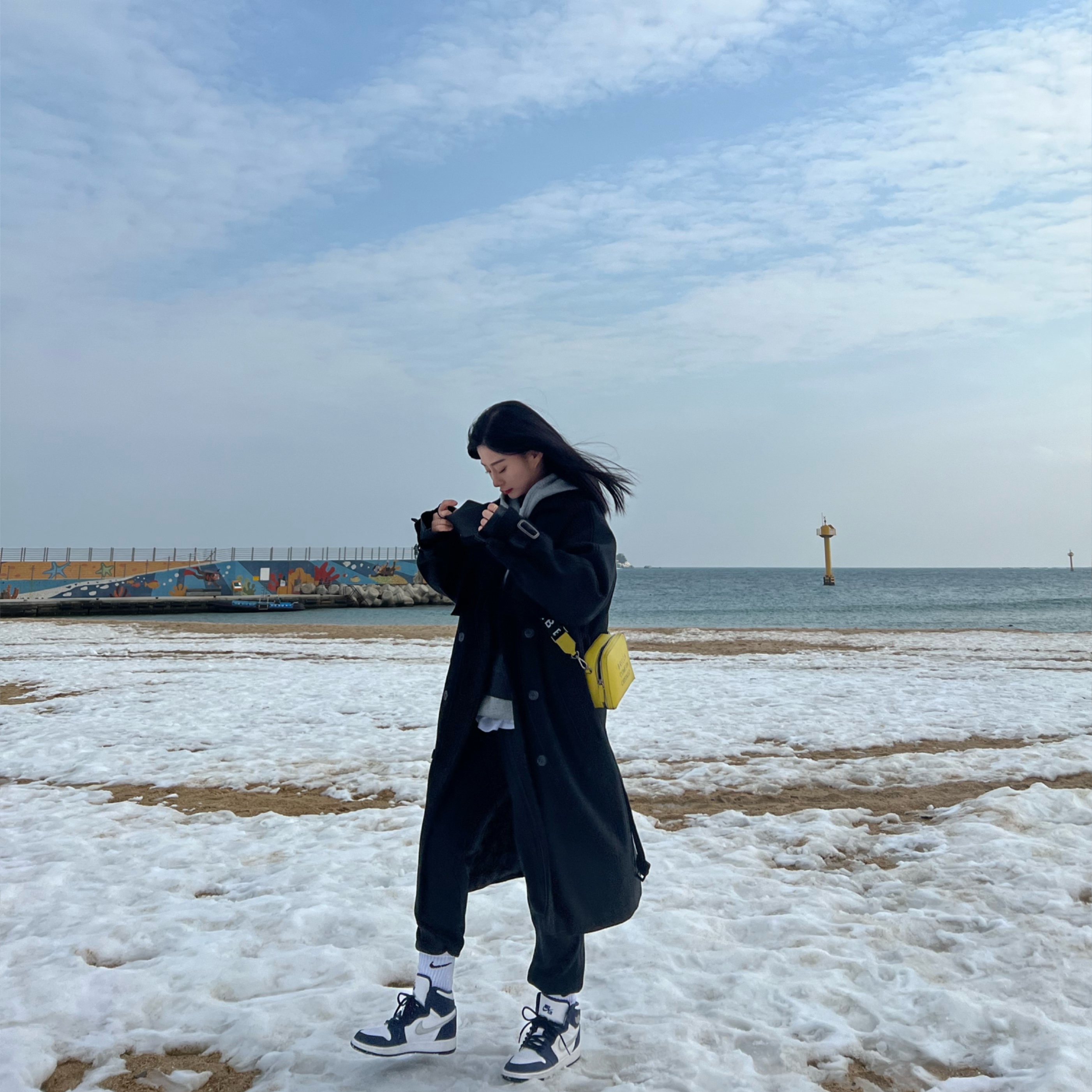 Jordan 1 Retro High OG CO.JP Midnight Navy, (GS) Jordan 1 Retro High OG CO.JP Midnight Navy 착용 스타일