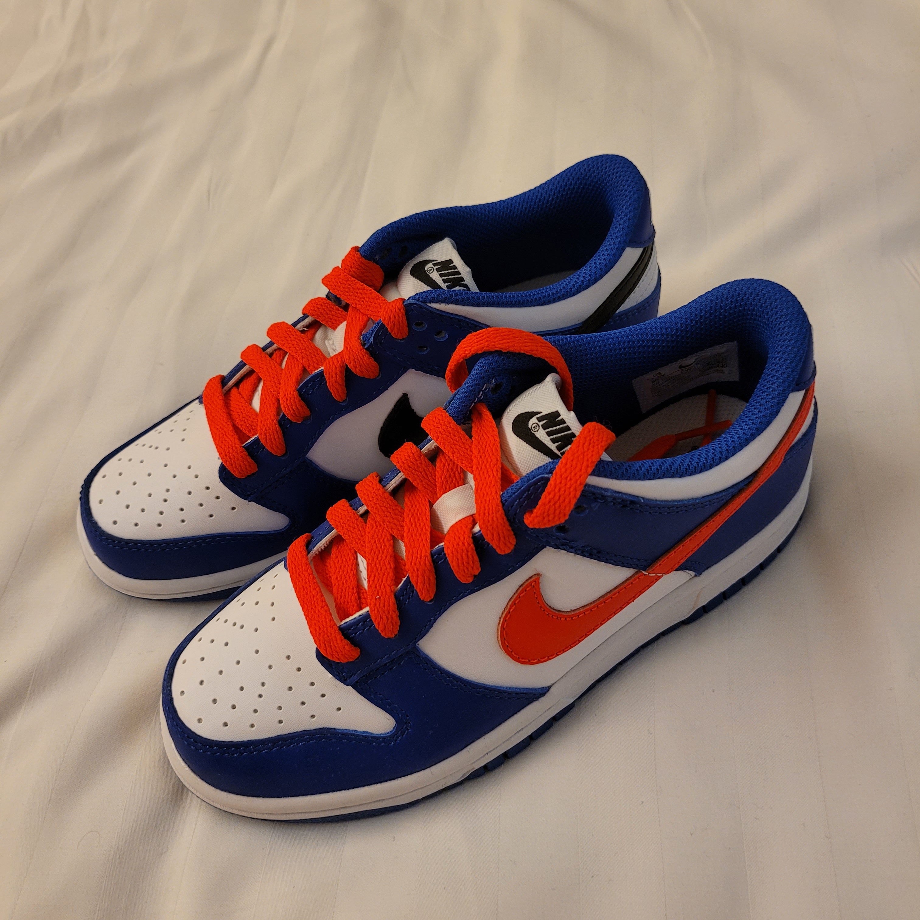 (GS) Nike Dunk Low Bright Crimson Game Royal 착용 스타일 - 2
