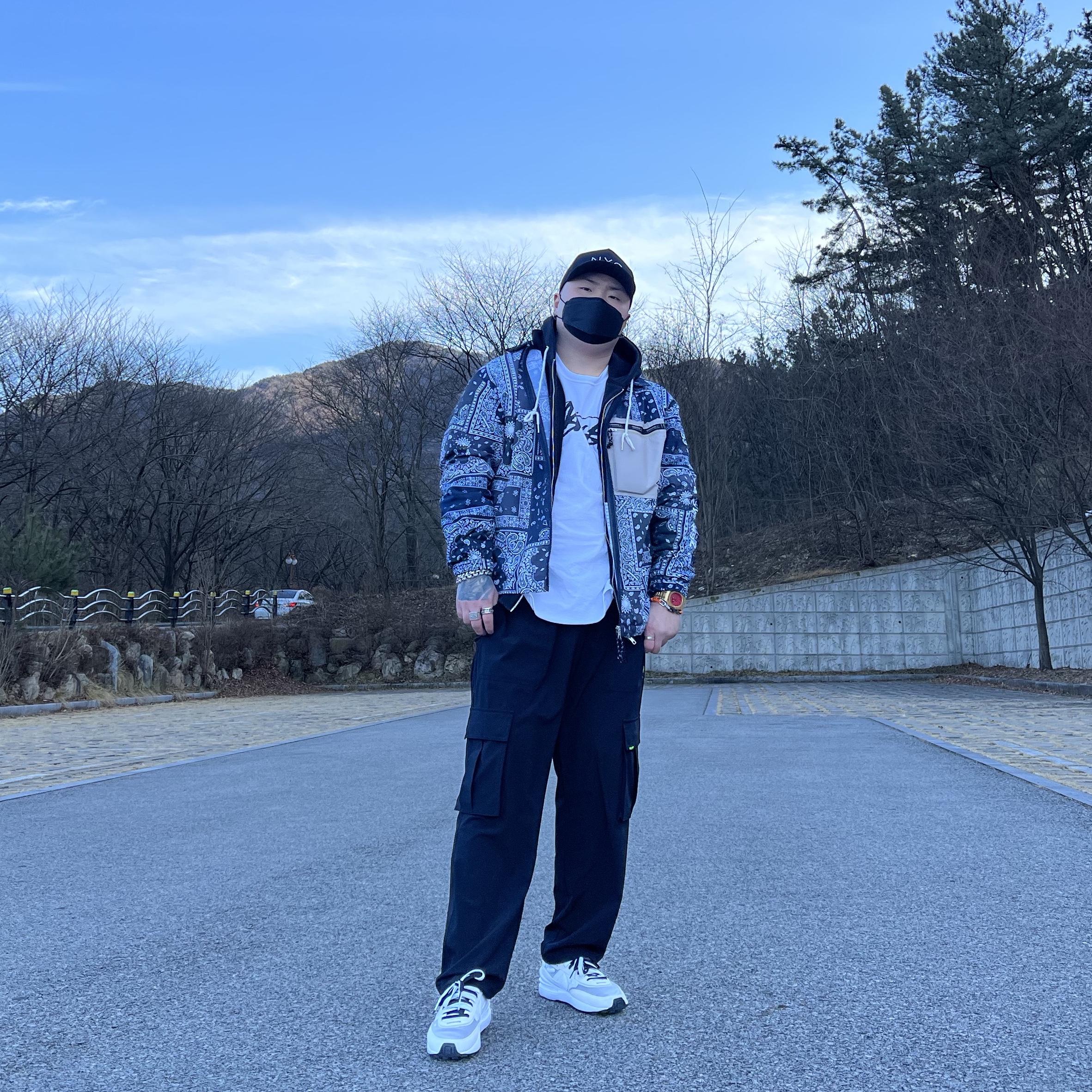 Nike Waffle One Infinite Lilac 착용 스타일