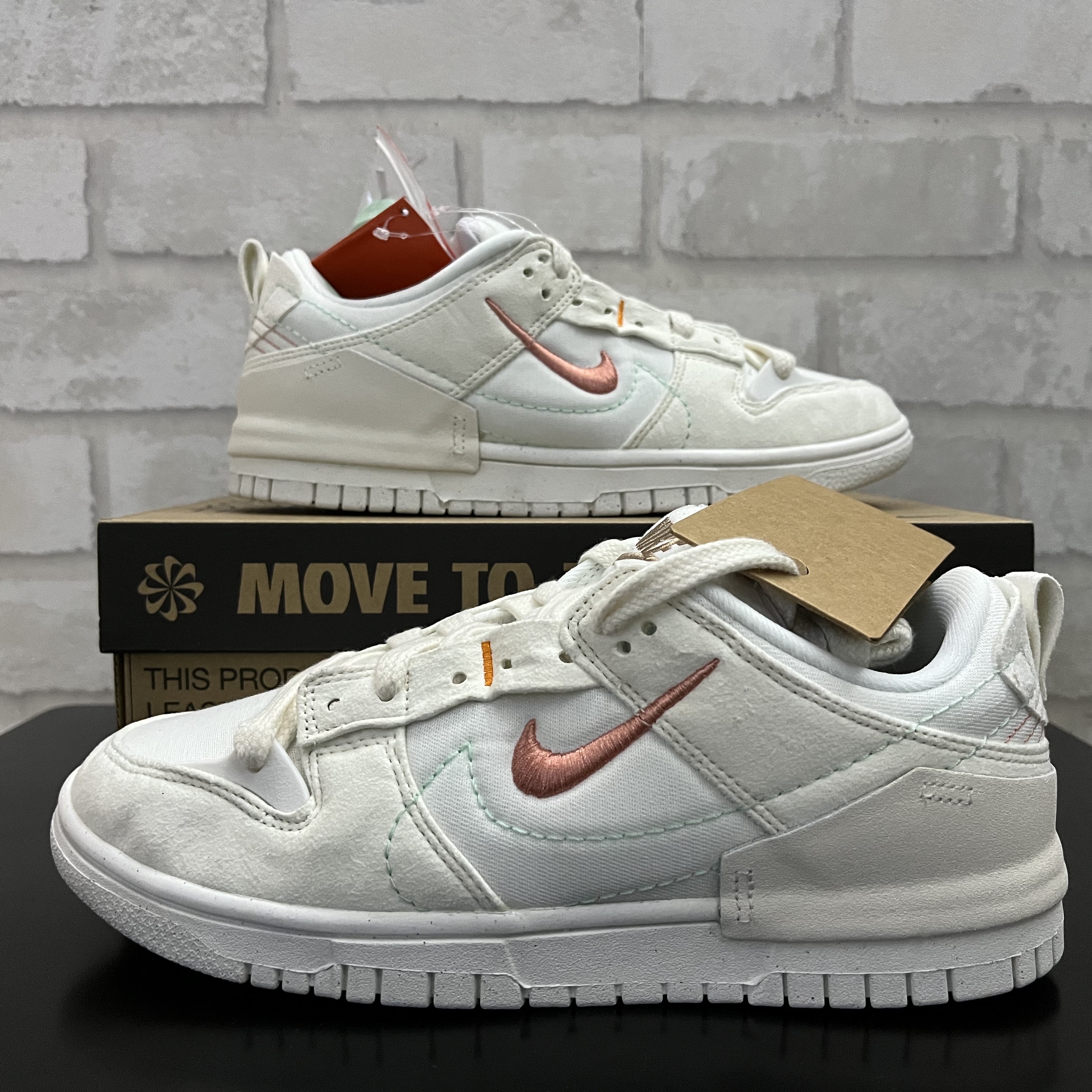 (W) Nike Dunk Low Disrupt 2 Pale Ivory Sail 착용 스타일 - 1