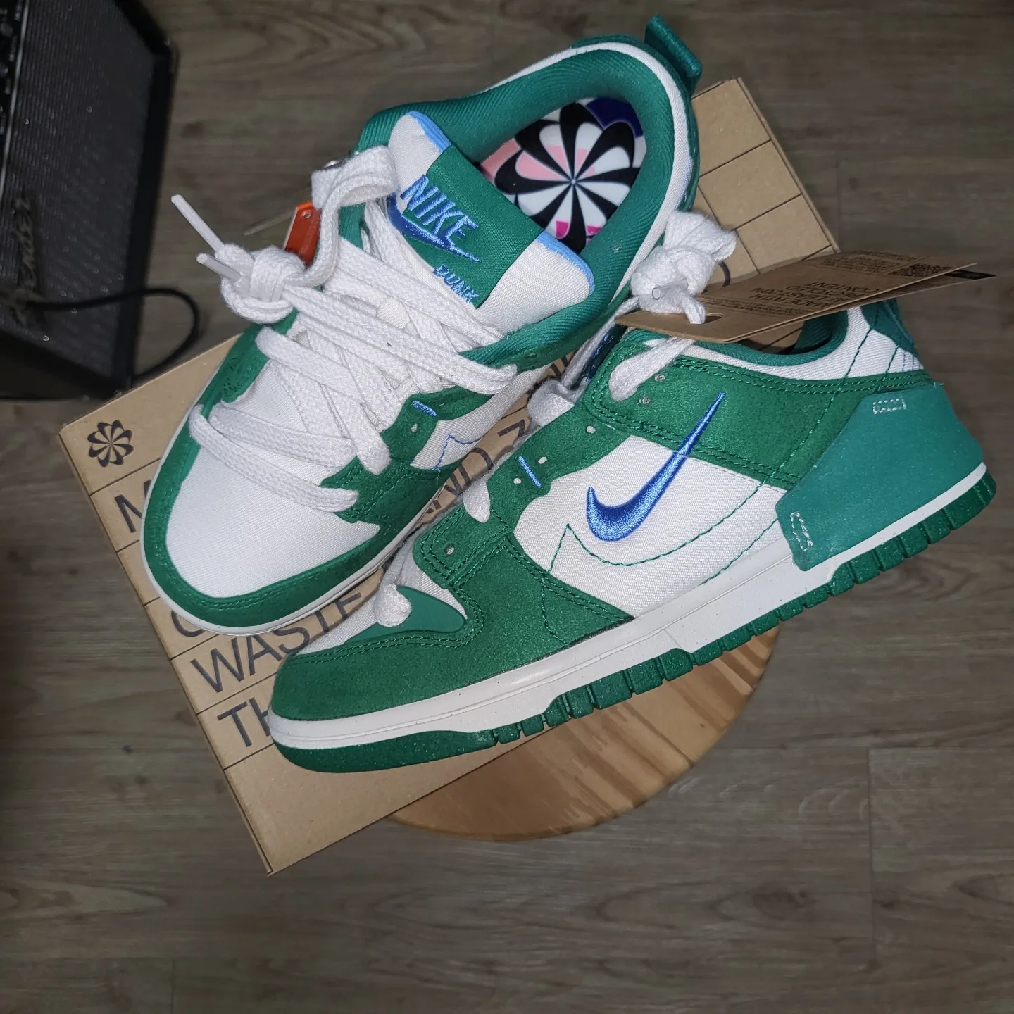(W) Nike Dunk Low Disrupt 2 Phantom University Blue 착용 스타일 - 2