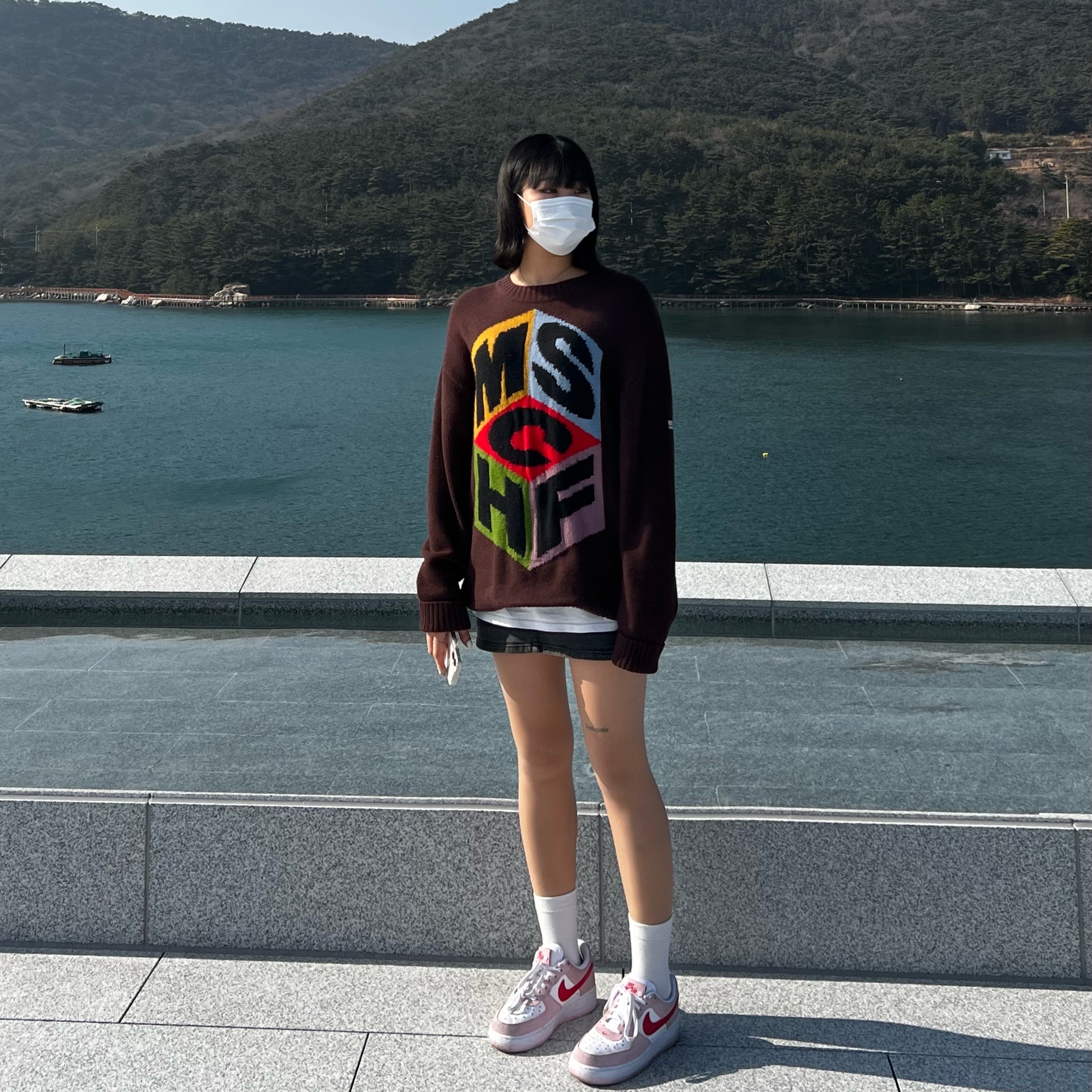 Nike Air Force 1 '07 QS Valentine's Day 착용 스타일 - 1