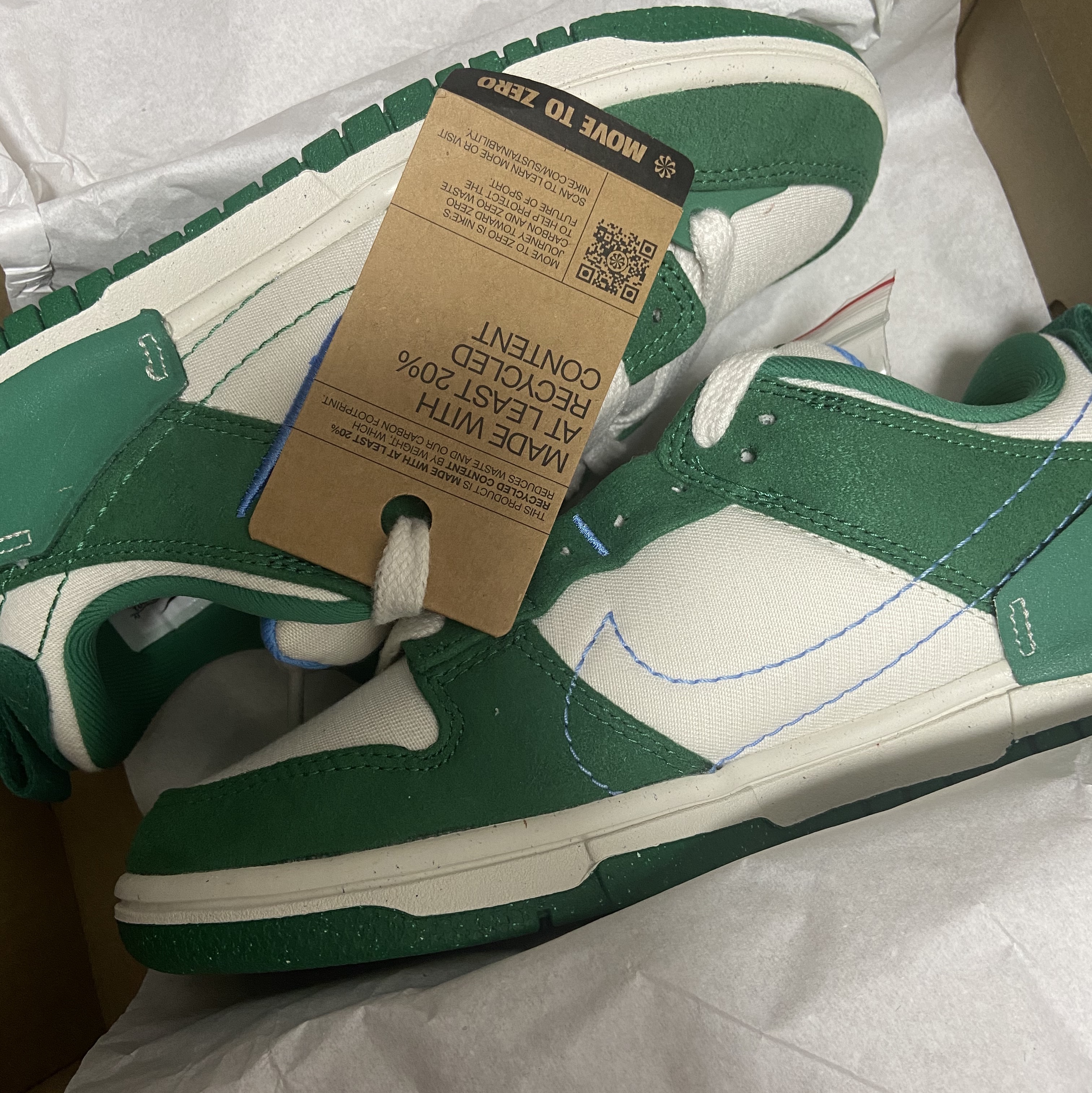 (W) Nike Dunk Low Disrupt 2 Phantom University Blue 착용 스타일