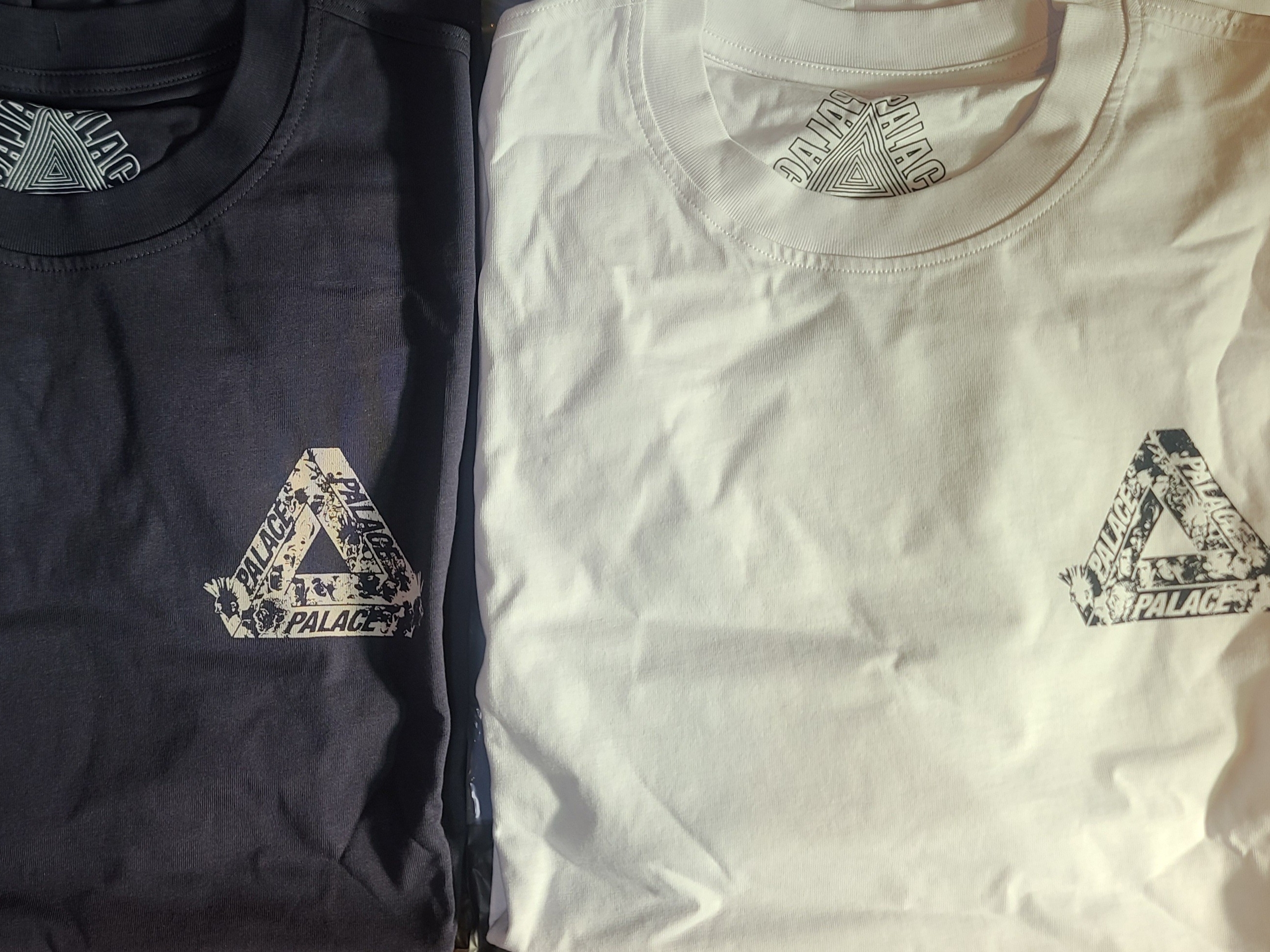 Palace Tri-Heads T-Shirt White - 21FW, Palace Tri-Heads T-Shirt Navy - 21FW 착용 스타일