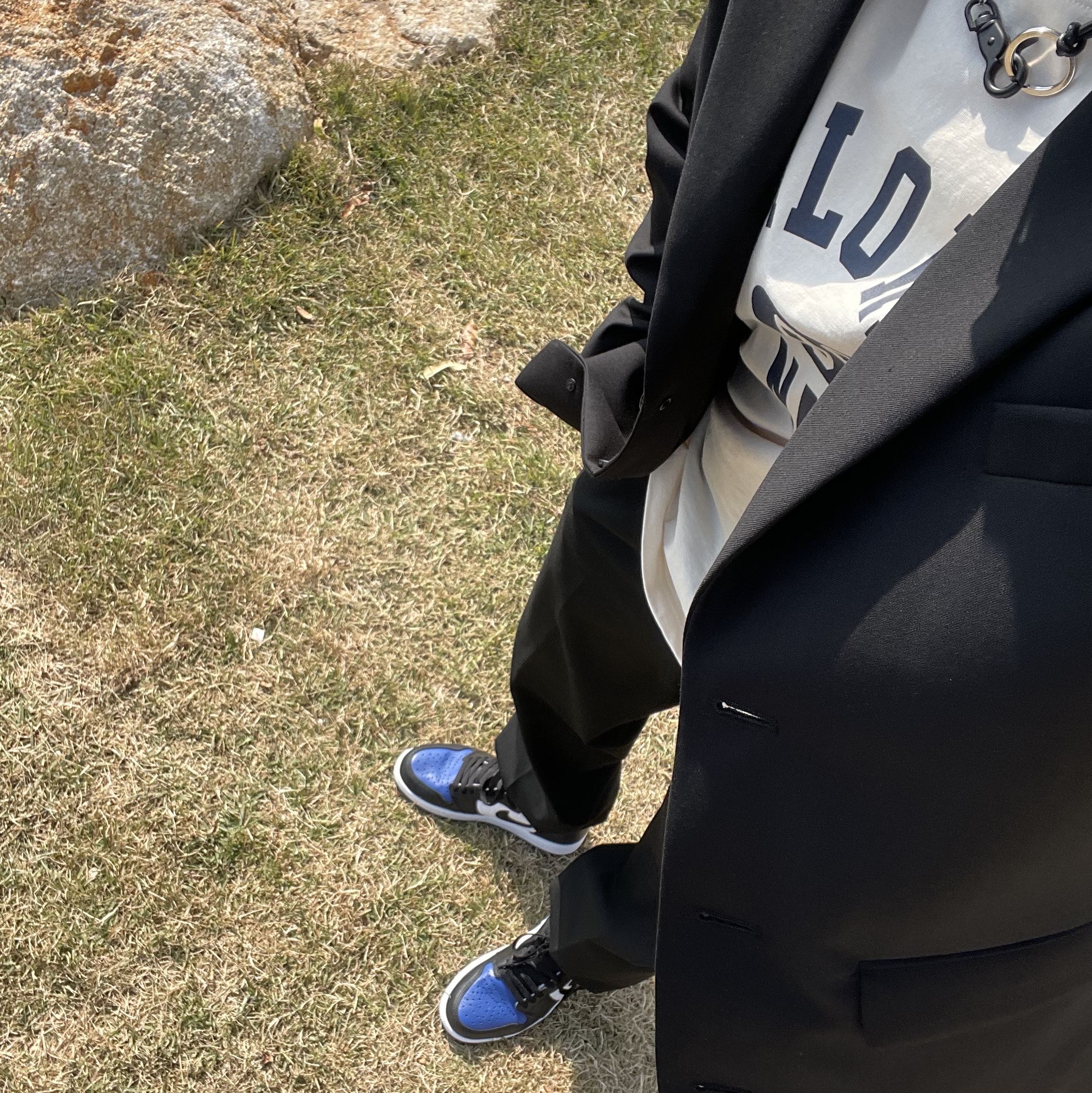 Jordan 1 Retro High OG Royal Toe 착용 스타일 - 1
