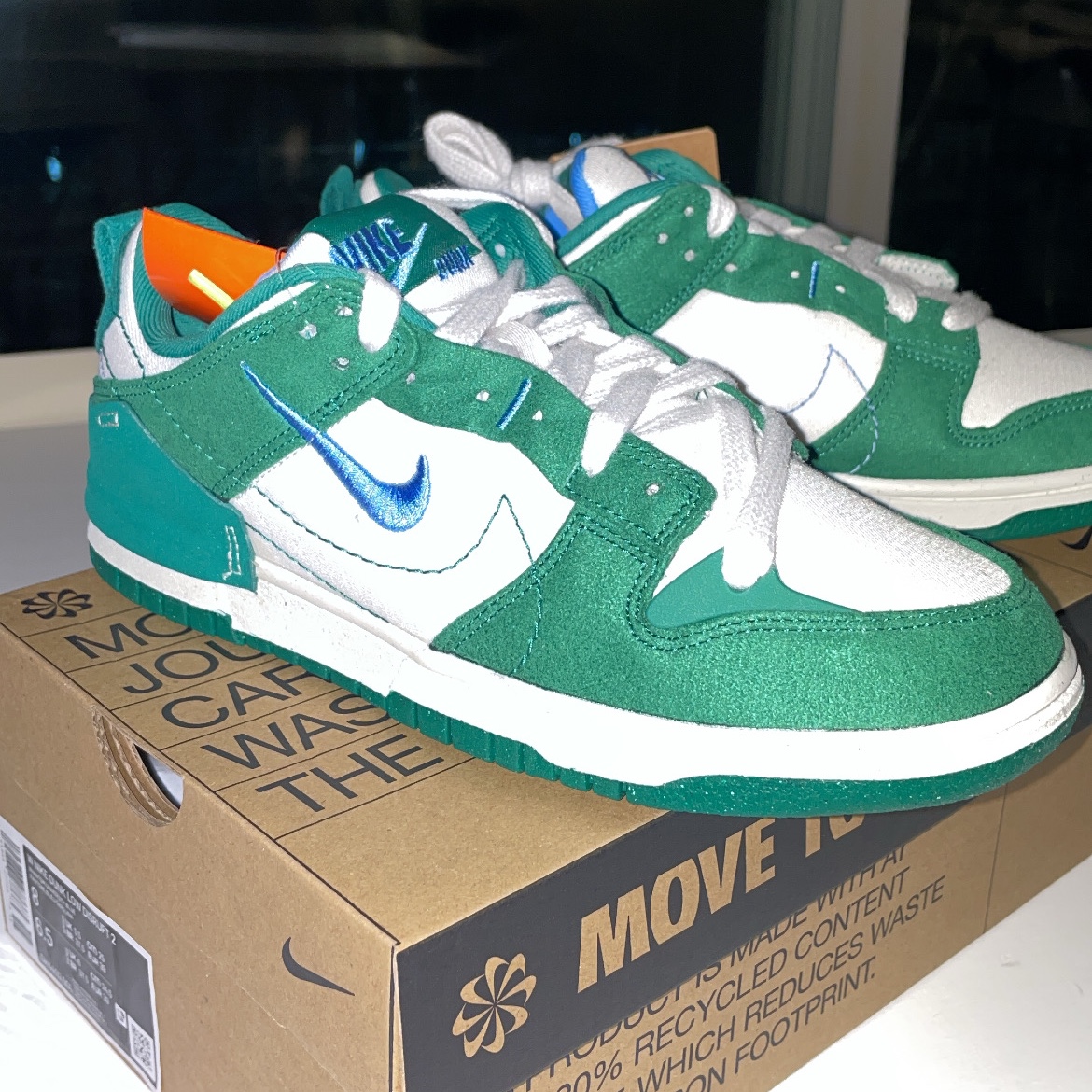 (W) Nike Dunk Low Disrupt 2 Phantom University Blue 착용 스타일 - 3