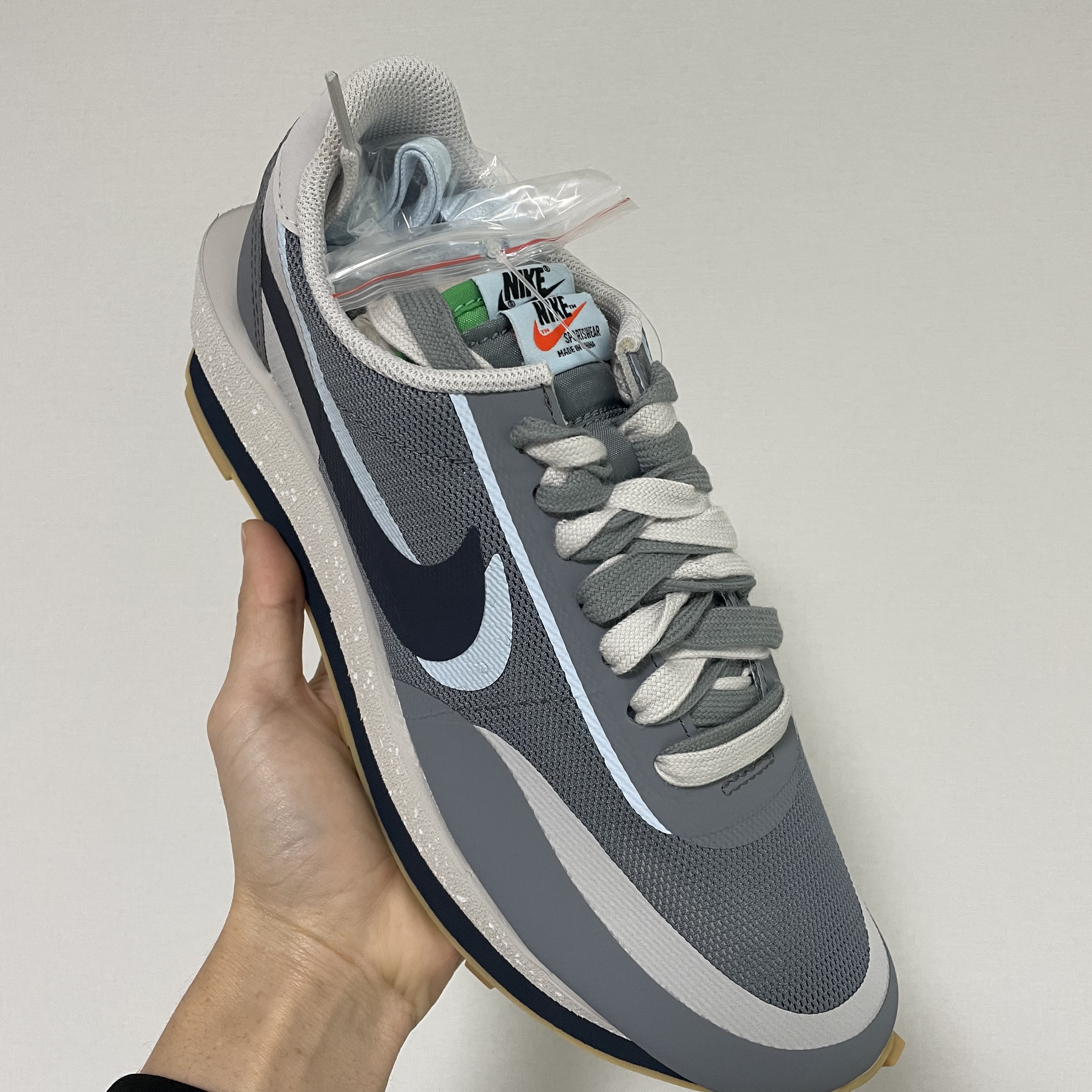 Nike x Sacai x Clot LDWaffle Cool Grey 착용 스타일