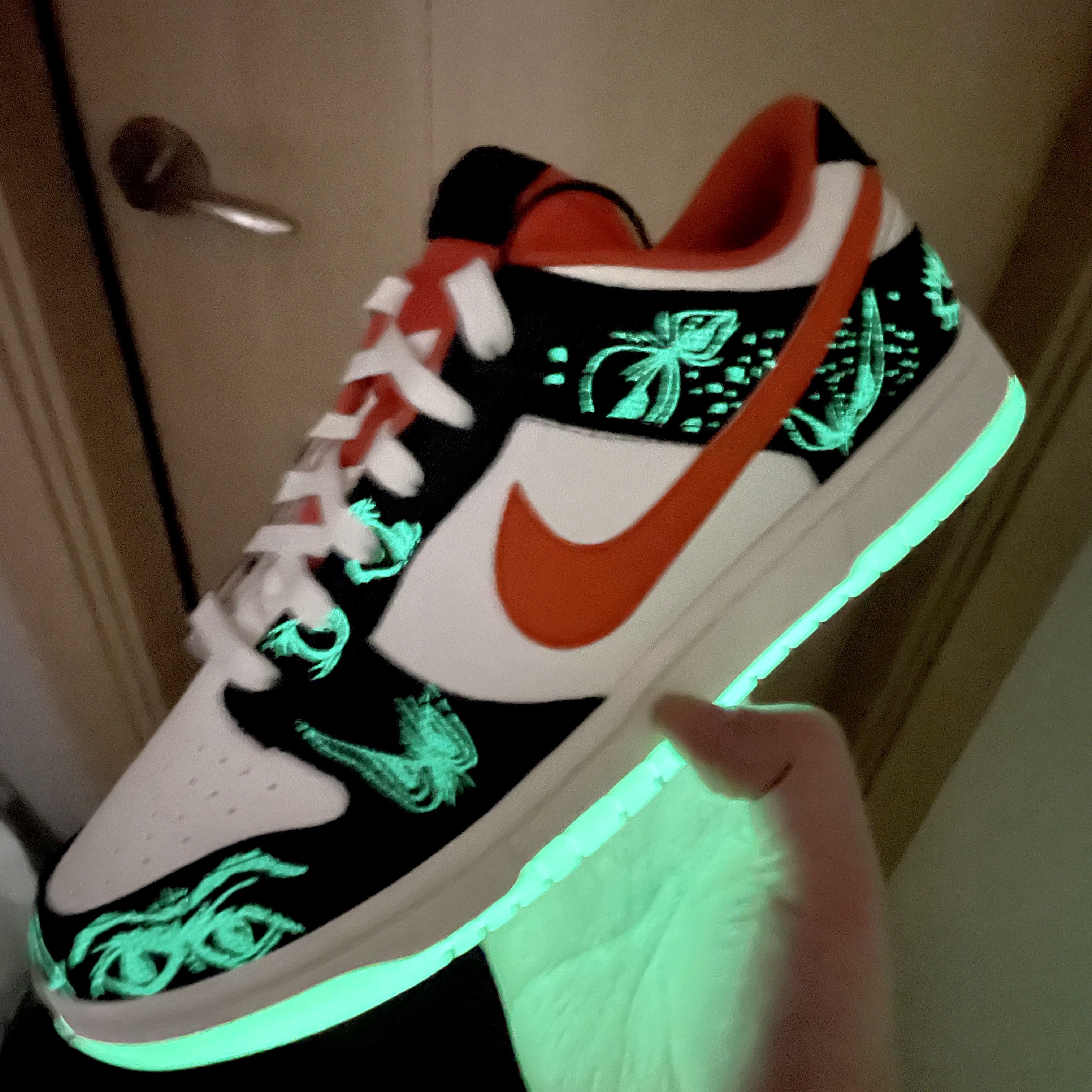 Nike Dunk Low Retro PRM Halloween 착용 스타일 - 1