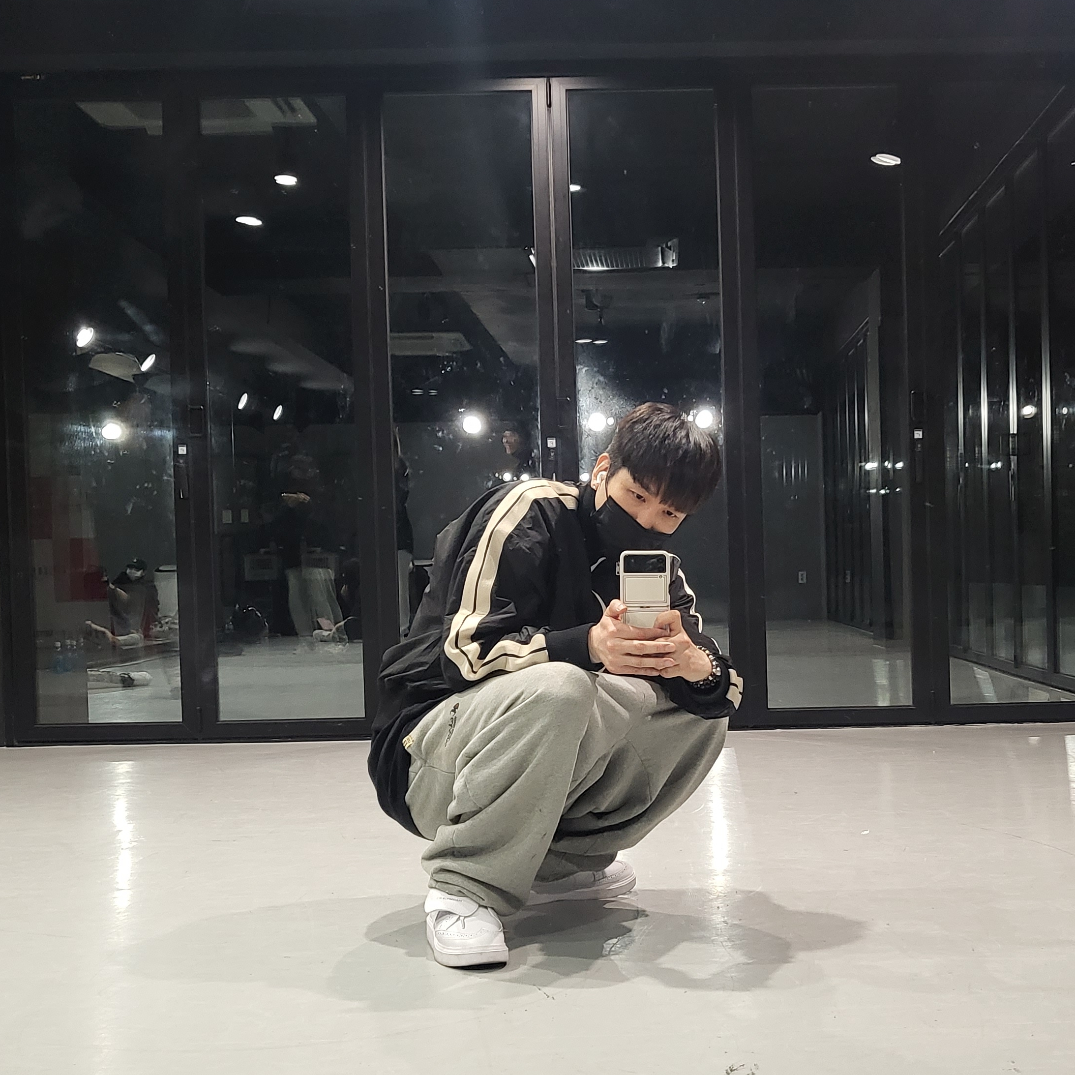 Nike x Peaceminusone Kwondo1 White 착용 스타일