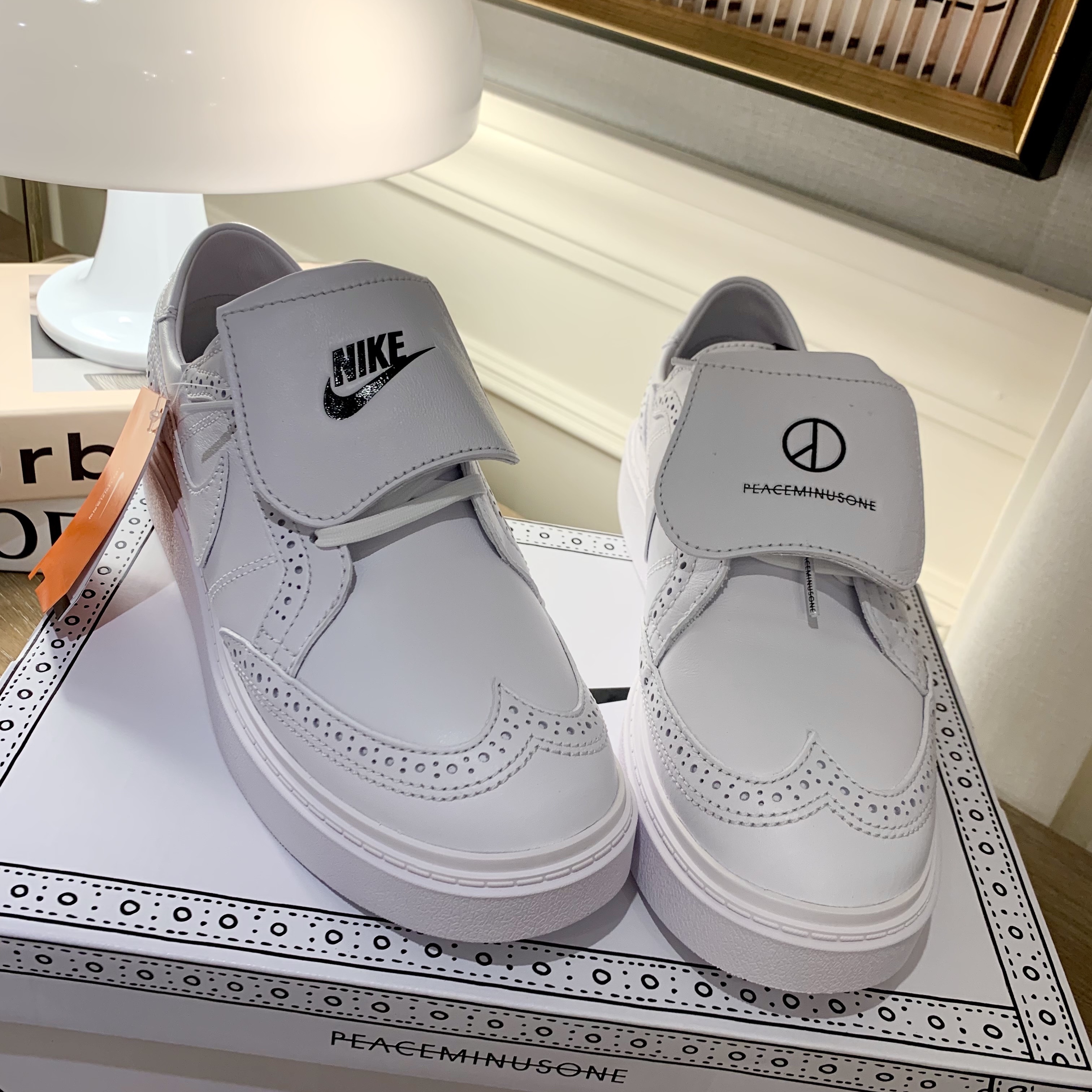 Nike x Peaceminusone Kwondo1 White 착용 스타일 - 1