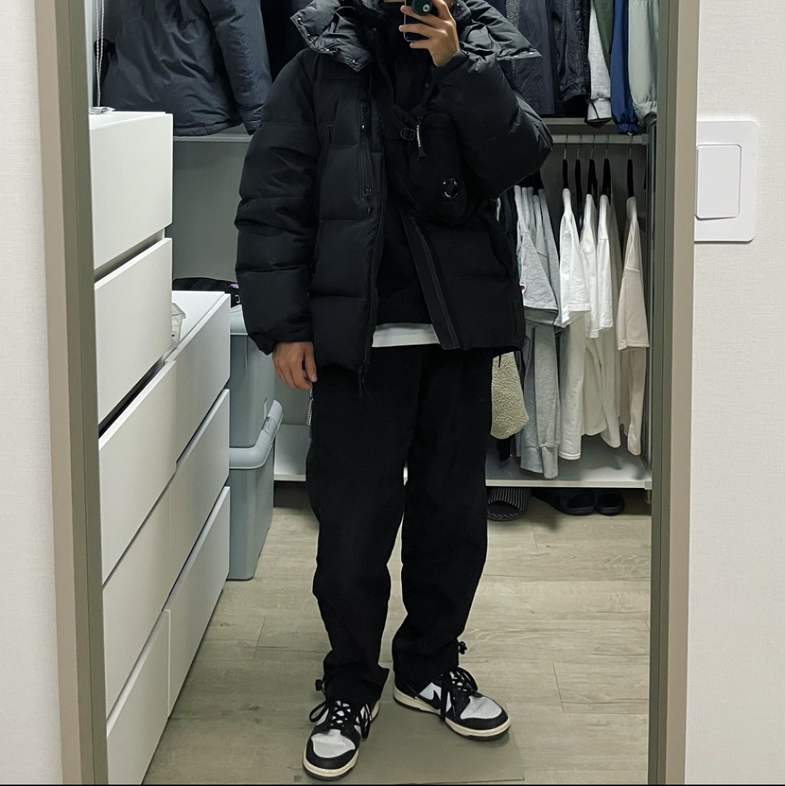 Nike Dunk Low Retro Black 착용 스타일