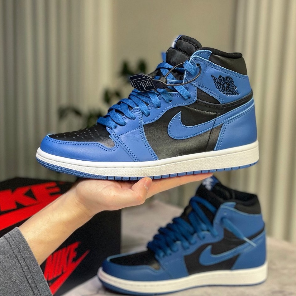 Jordan 1 Retro High OG Dark Marina Blue 착용 스타일 - 4