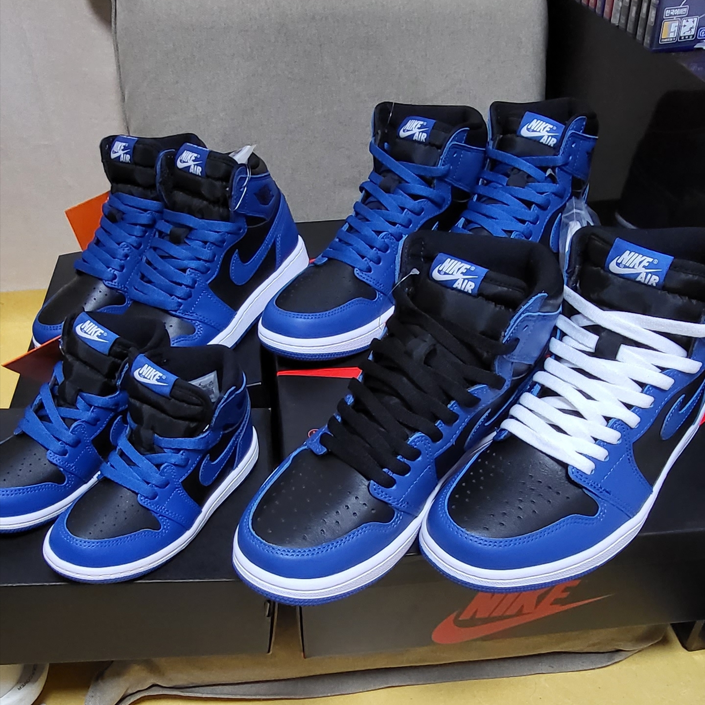 Jordan 1 Retro High OG Dark Marina Blue, (GS) Jordan 1 Retro High OG Dark Marina Blue 착용 스타일