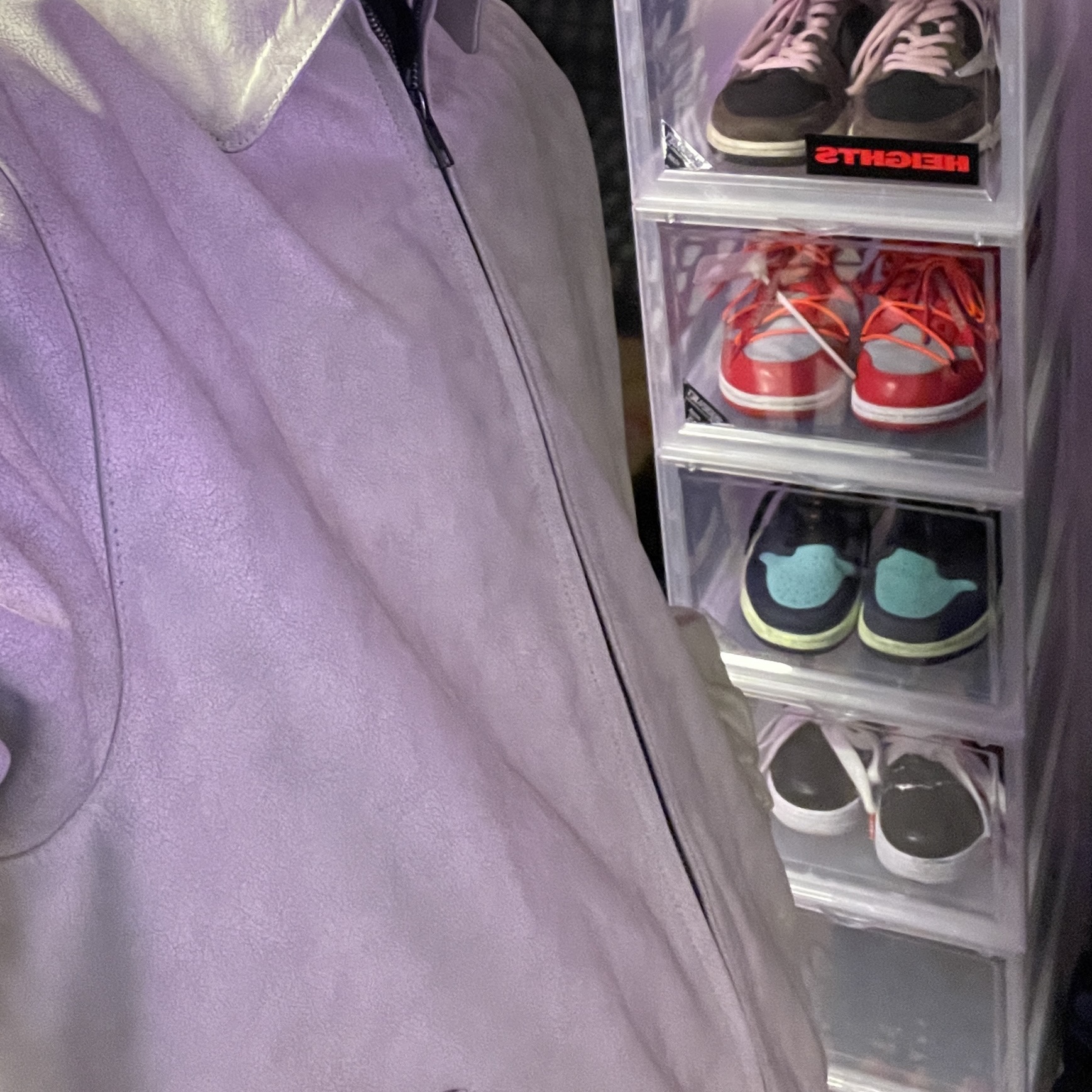 Hoka x Thisisneverthat Speedgoat 4 Marshmallow, Jordan 1 x Travis Scott Retro Low OG SP Mocha 착용 스타일 - 2