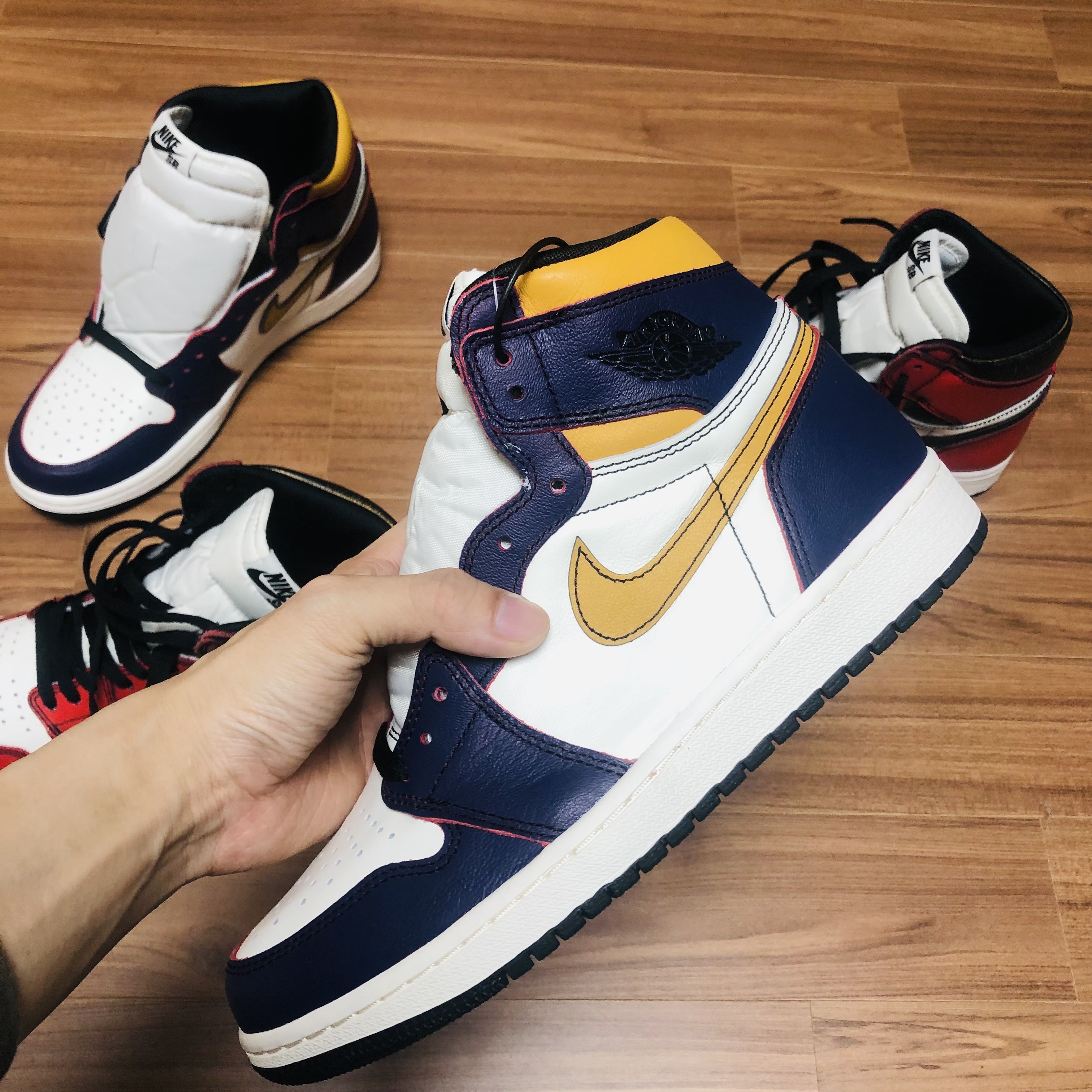 Jordan 1 Retro High OG Defiant SB LA to Chicago 착용 스타일 - 4