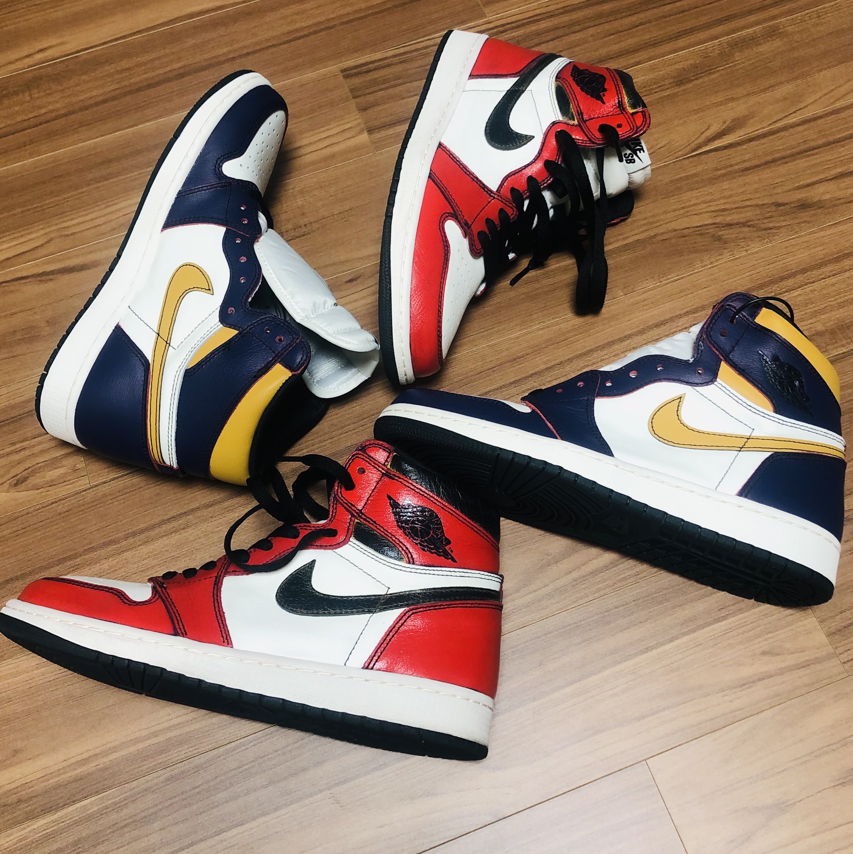 Jordan 1 Retro High OG Defiant SB LA to Chicago 착용 스타일 - 5