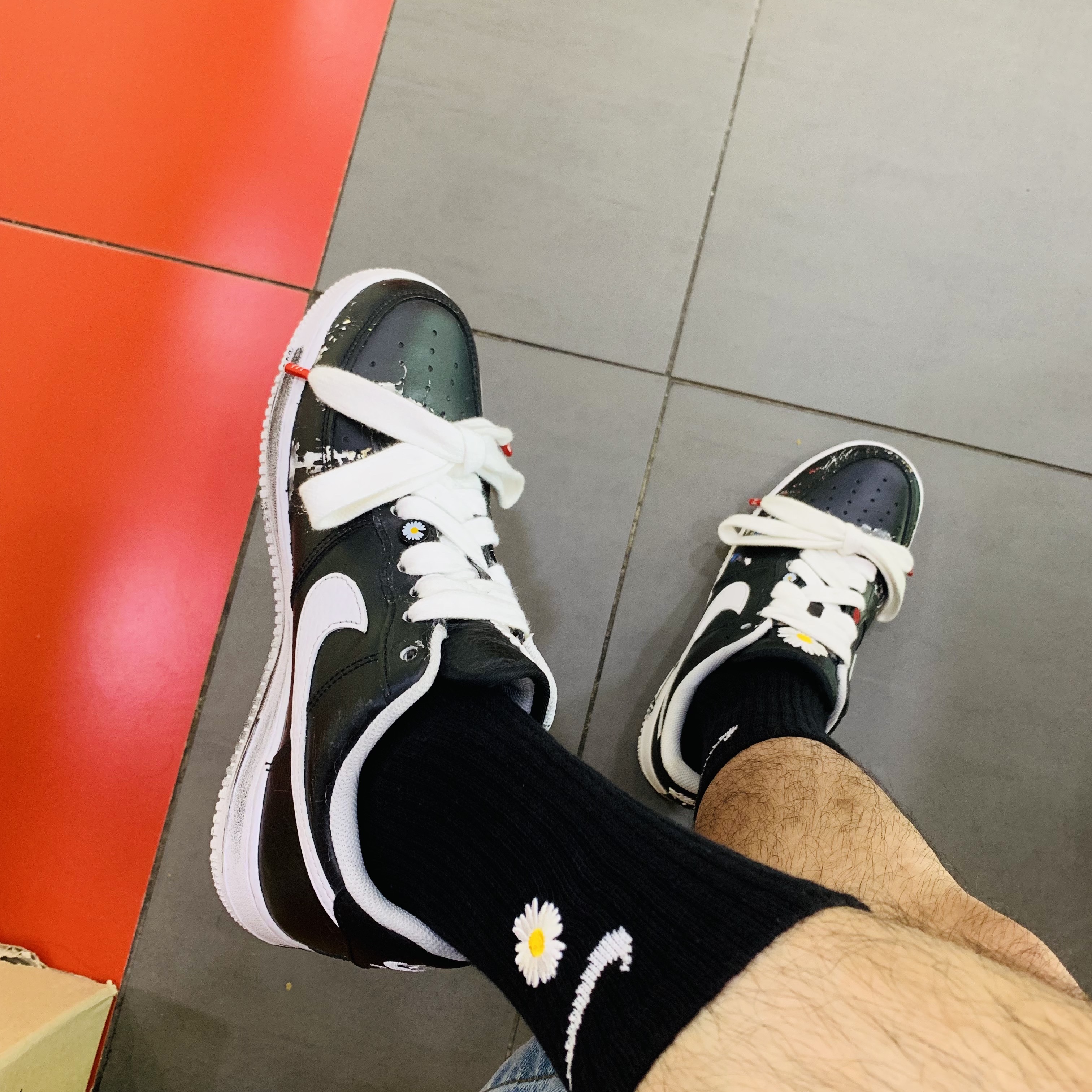 Nike x Peaceminusone Air Force 1 Low Para-Noise 착용 스타일 - 2
