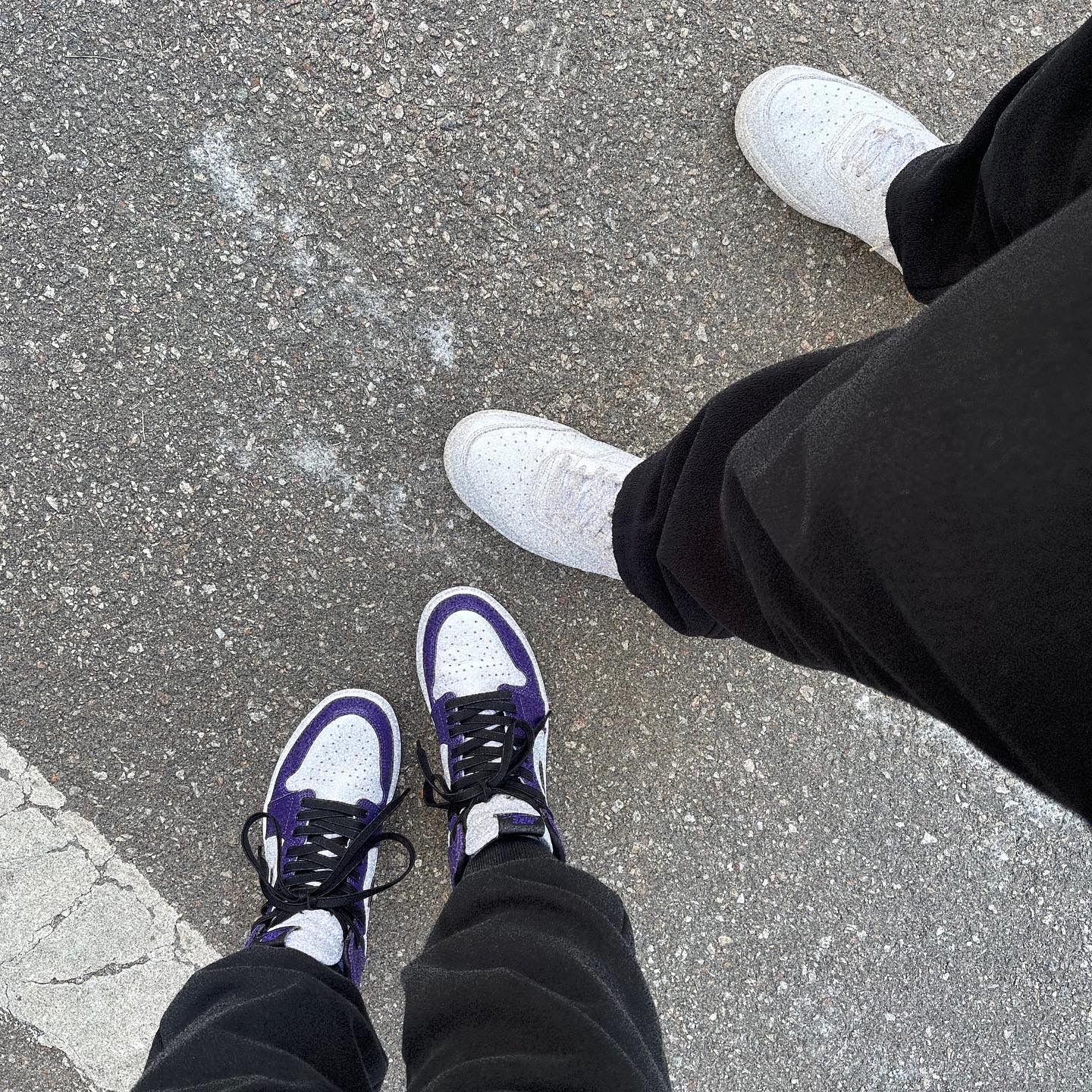 Jordan 1 Retro High OG Court Purple 2020 착용 스타일 - 2