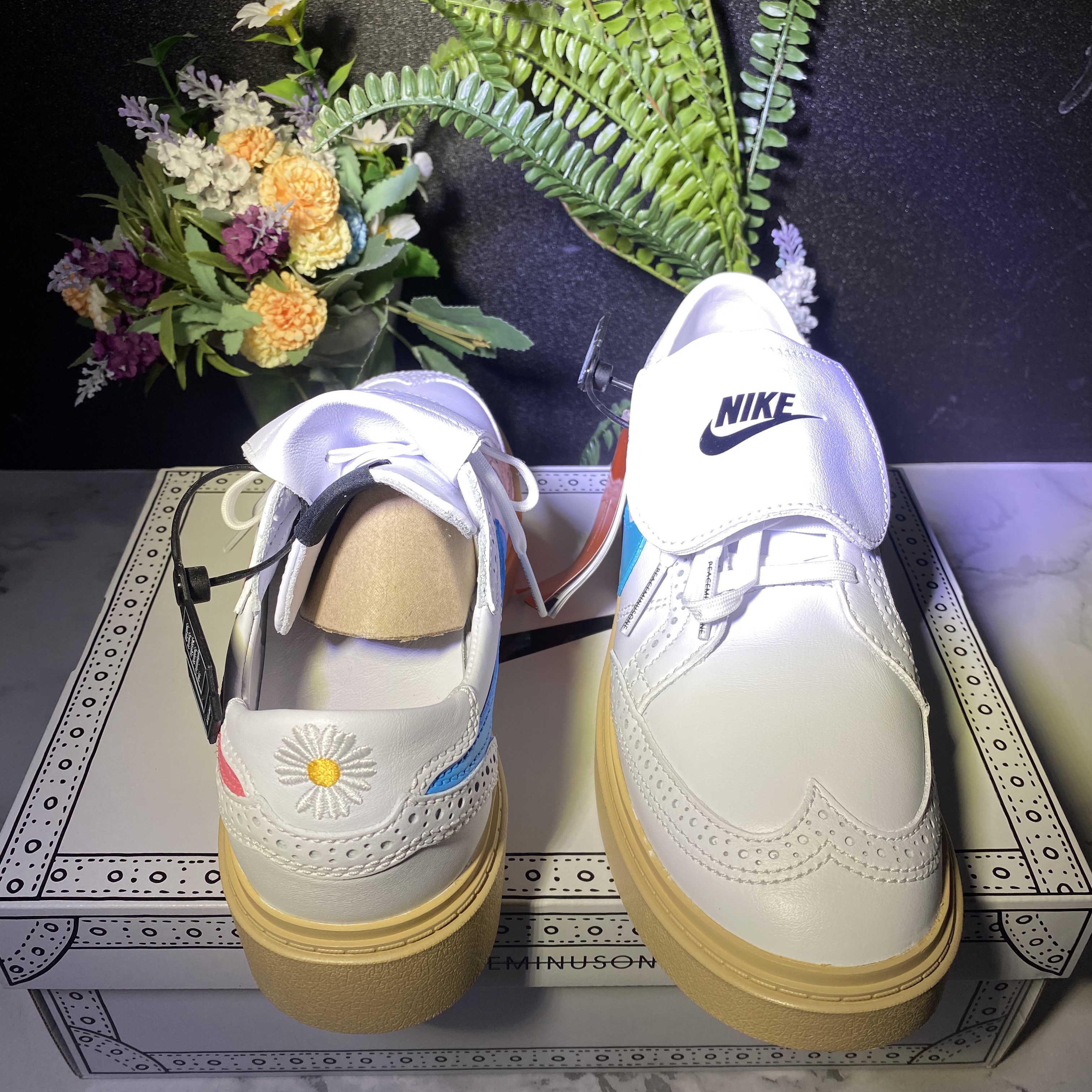 Nike x Peaceminusone Kwondo1 White 착용 스타일 - 3