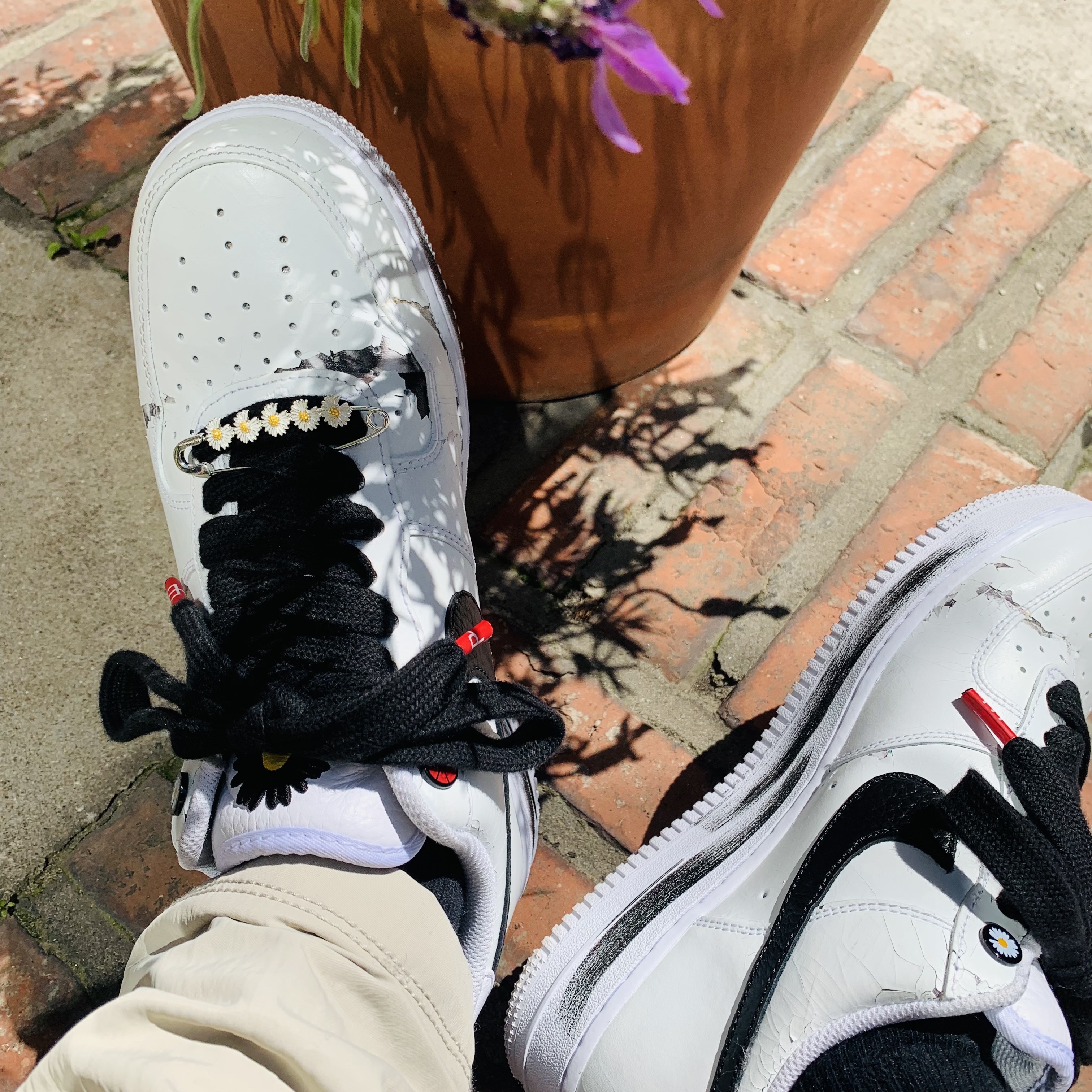 Nike x Peaceminusone Air Force 1 Low Para-Noise 2.0 착용 스타일 - 2