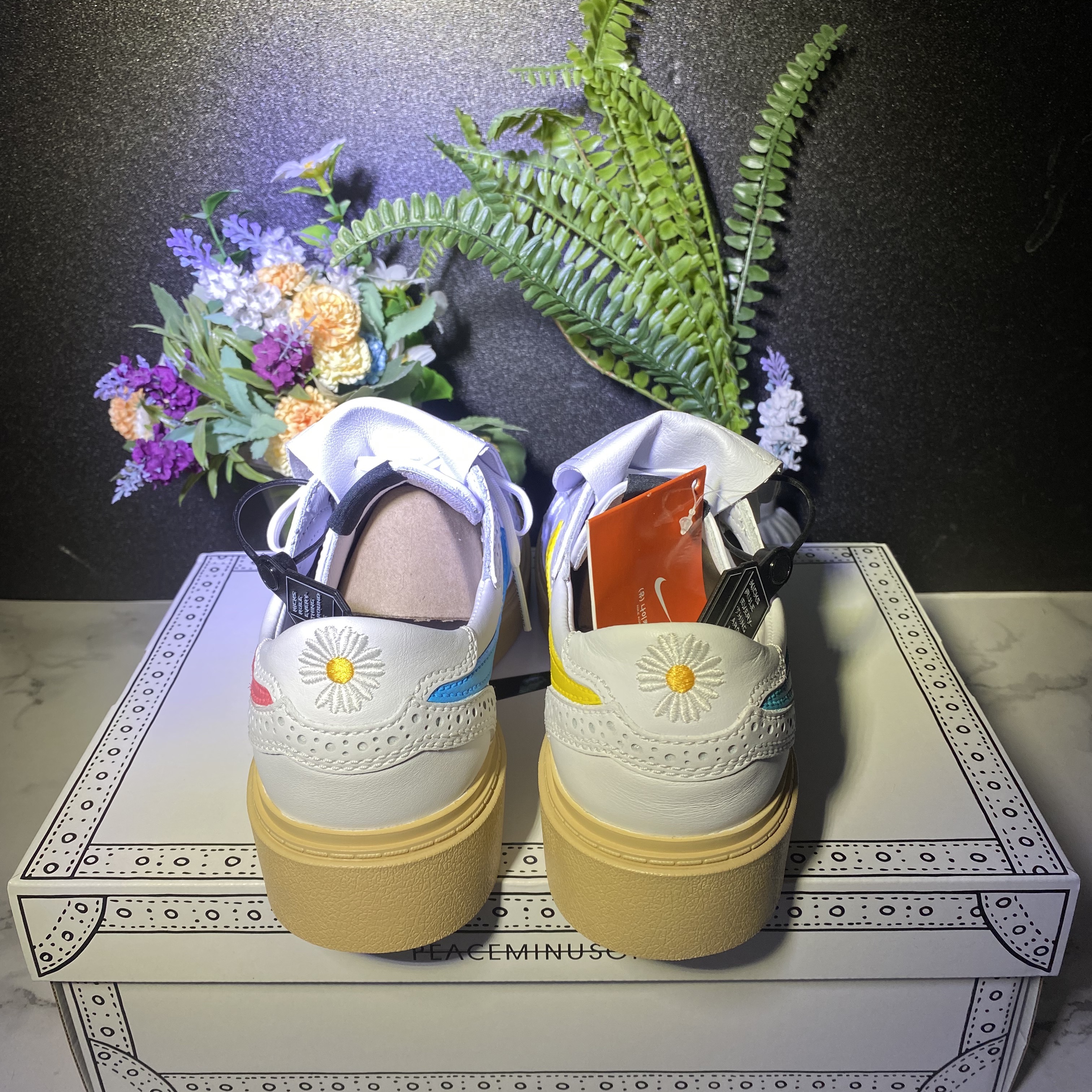 Nike x Peaceminusone Kwondo1 White 착용 스타일 - 4