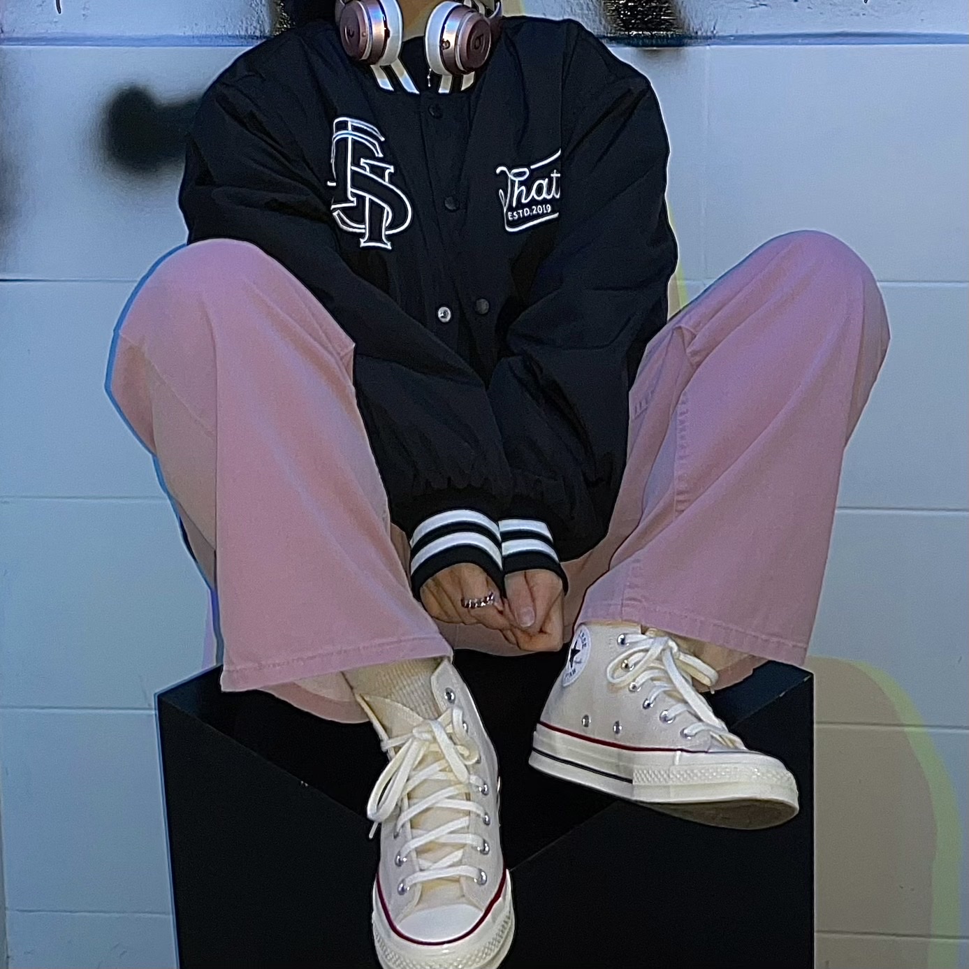 Converse Chuck 70 High Parchment 착용 스타일