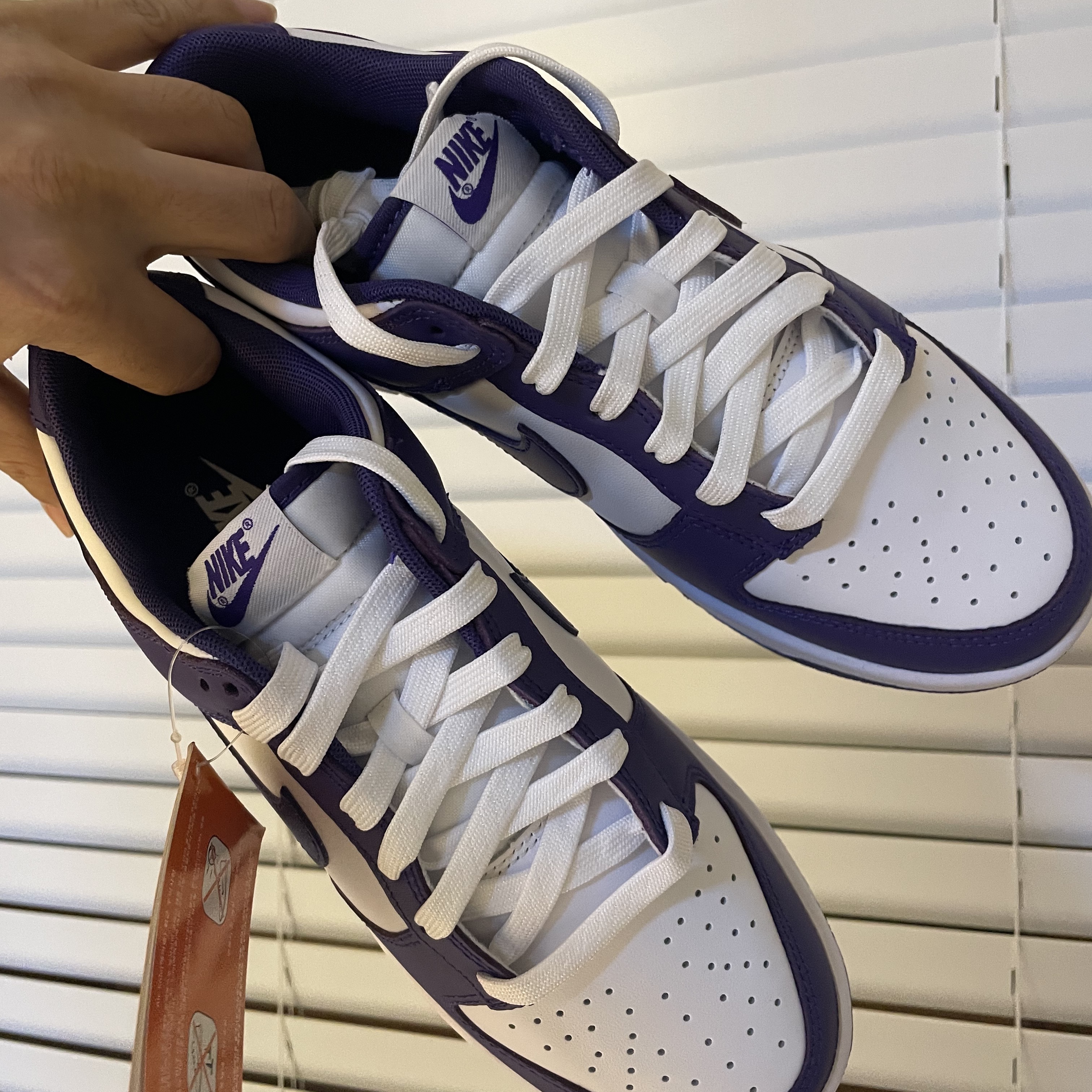 Nike Dunk Low Retro Championship Court Purple 착용 스타일 - 4