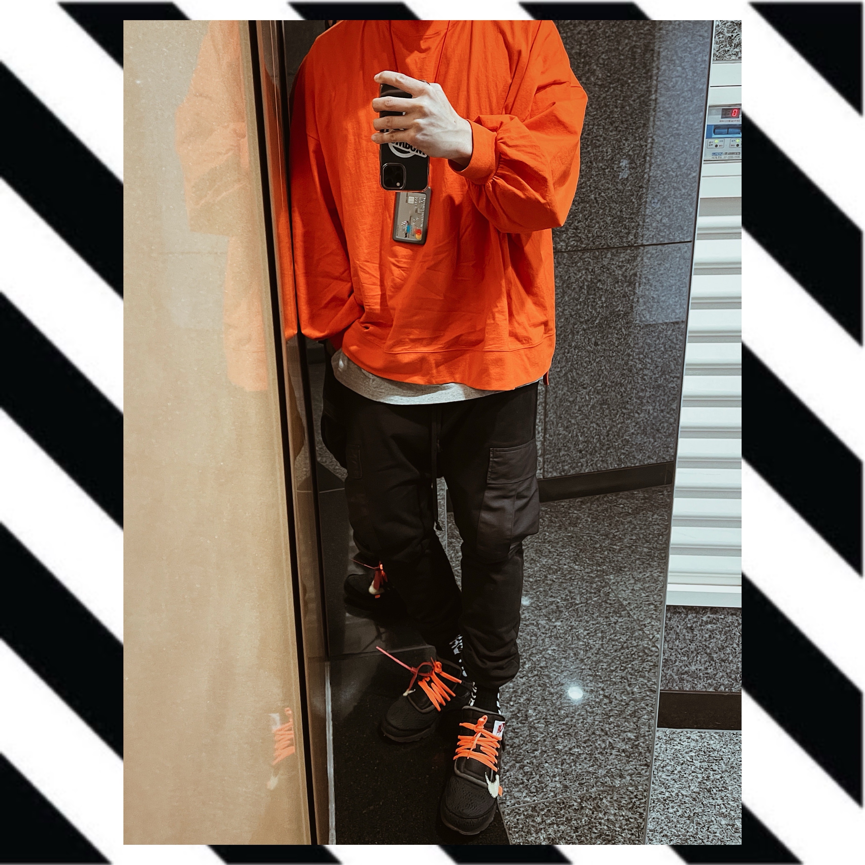 Nike x Off-White Air Presto Black 착용 스타일