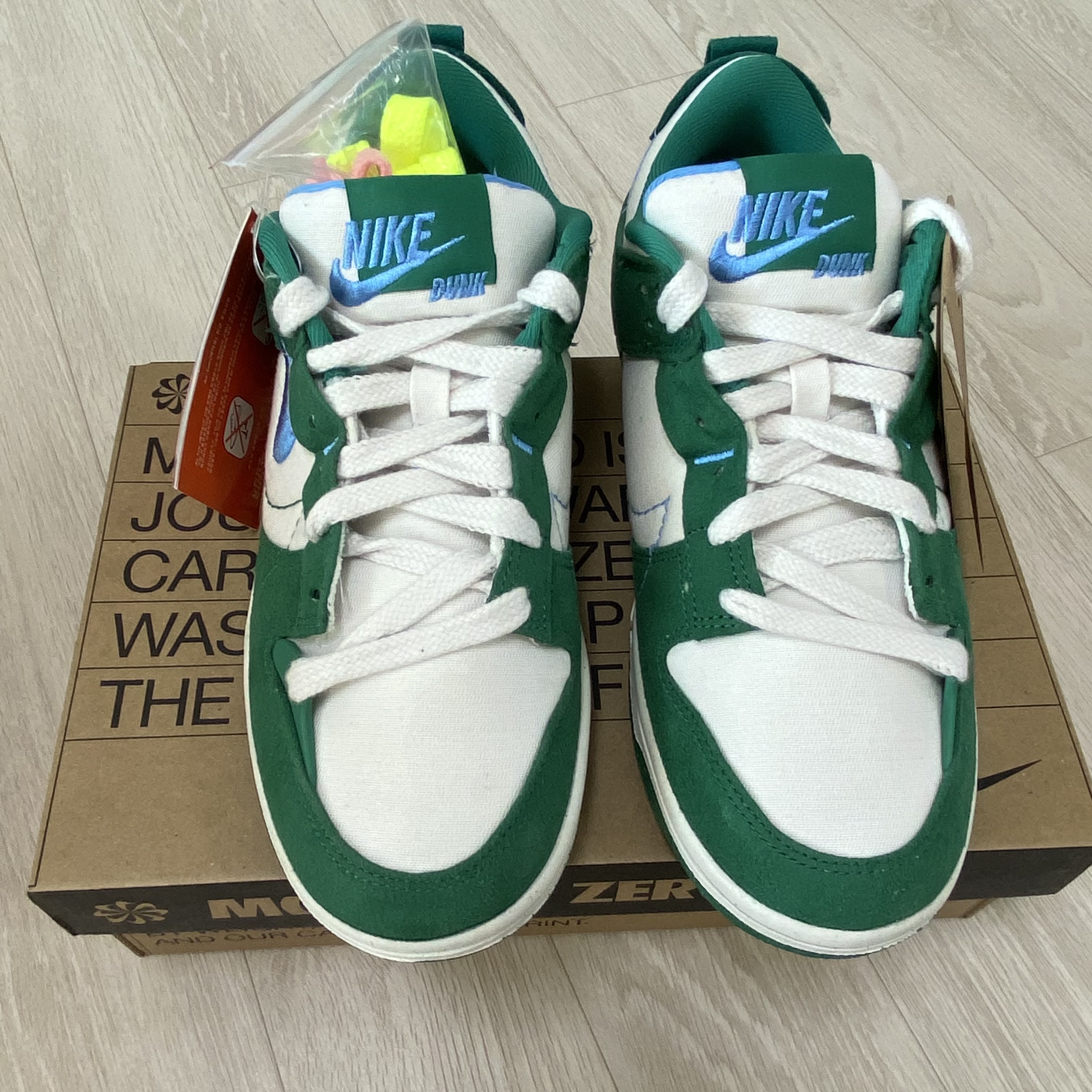 (W) Nike Dunk Low Disrupt 2 Phantom University Blue 착용 스타일 - 1