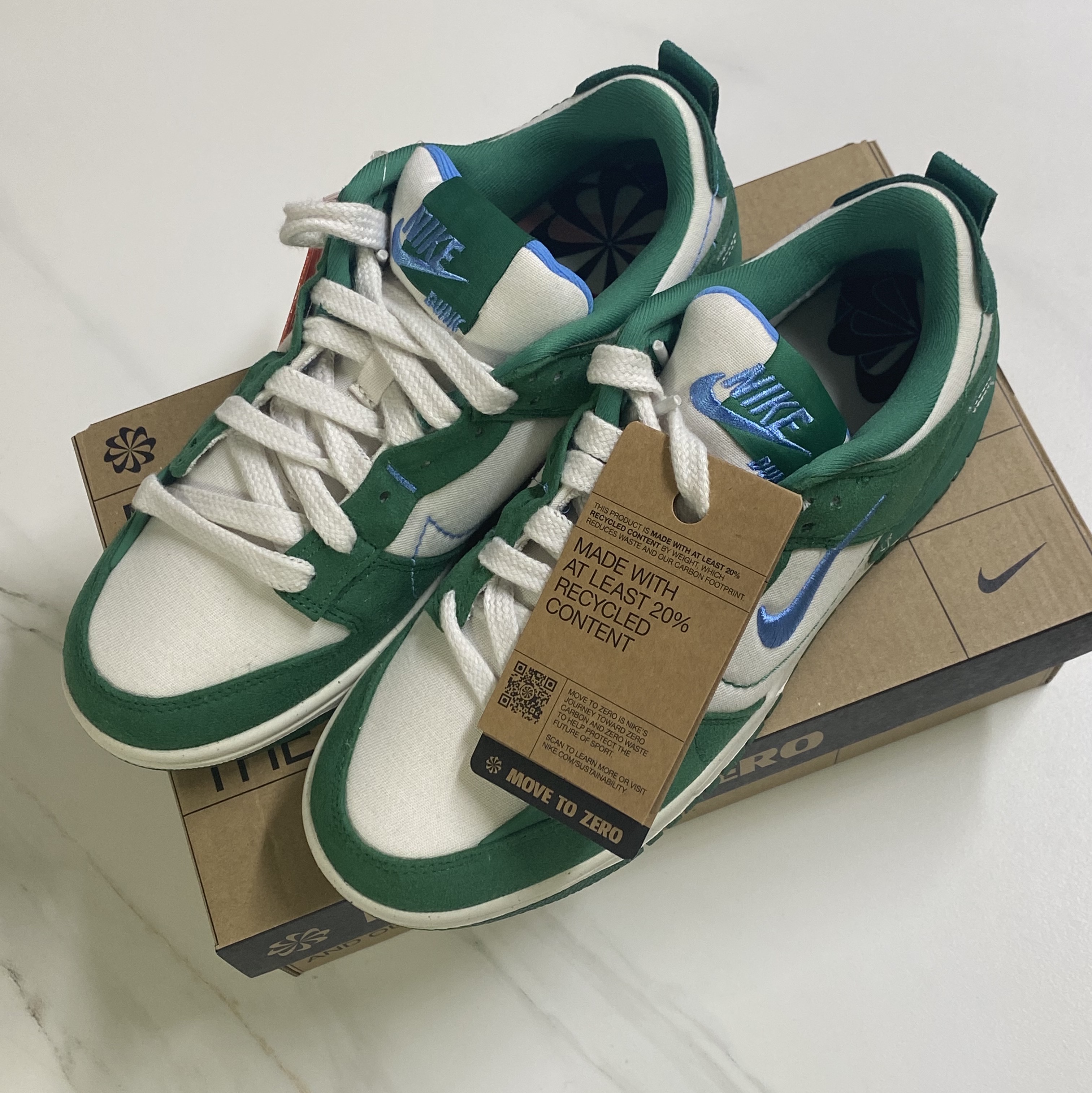 (W) Nike Dunk Low Disrupt 2 Phantom University Blue 착용 스타일
