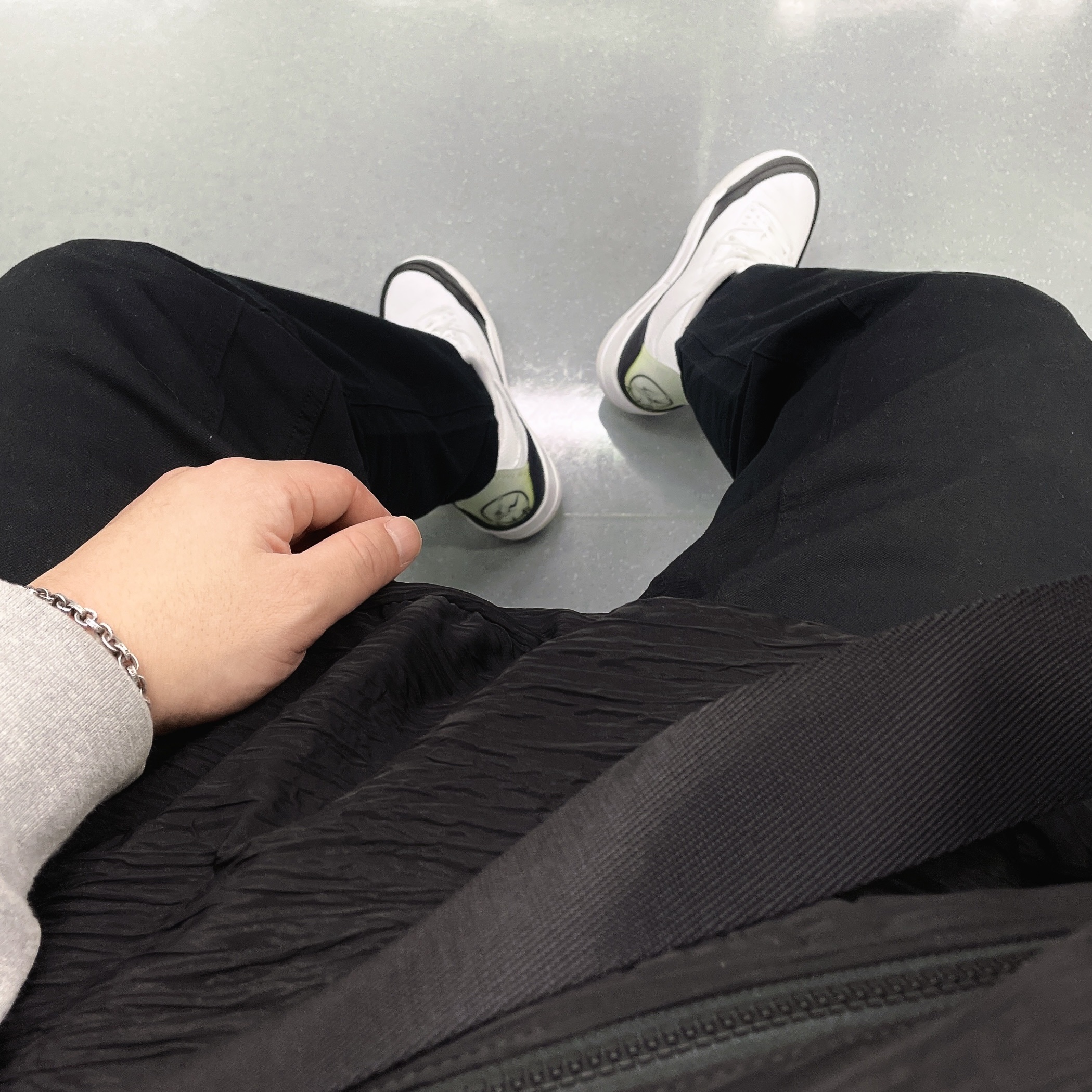 Jordan 3 x Fragment Retro SP White Black 착용 스타일