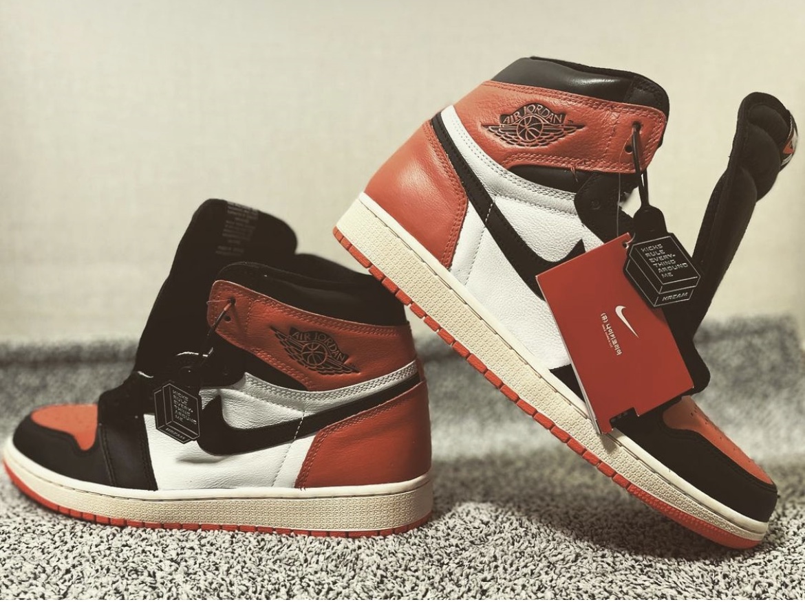 Jordan 1 Retro High OG Electro Orange, Jordan 1 Retro Shattered Backboard 착용 스타일