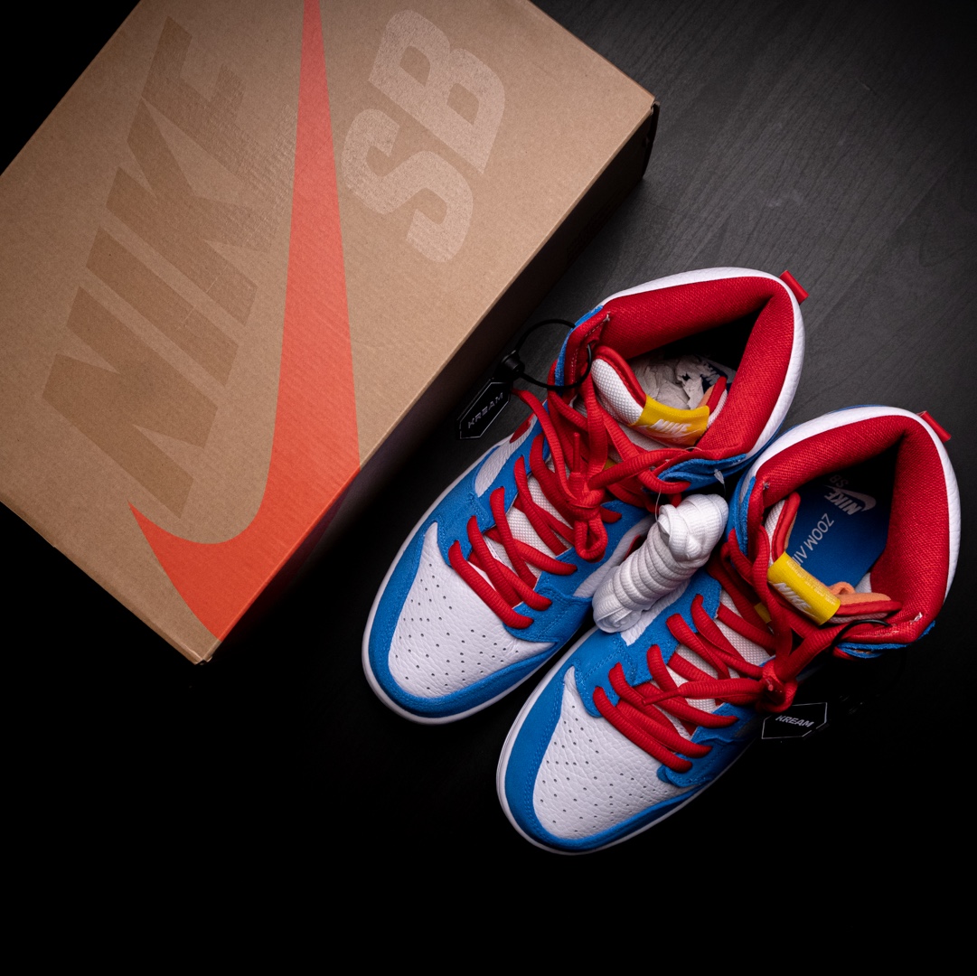Nike SB Dunk High Pro Doraemon 착용 스타일 - 1